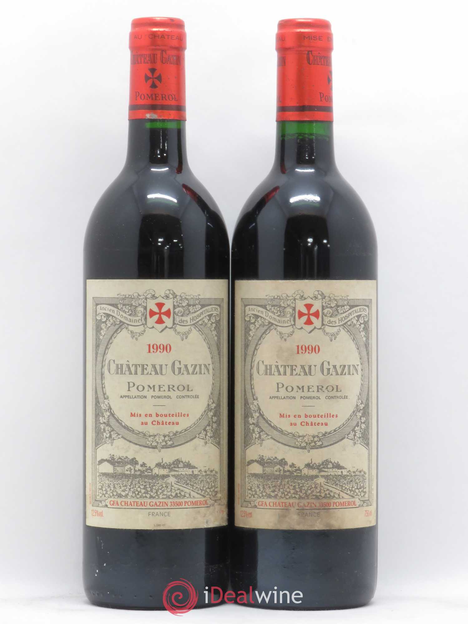 Château Gazin 1990 - Lot de 2 bouteilles - 0