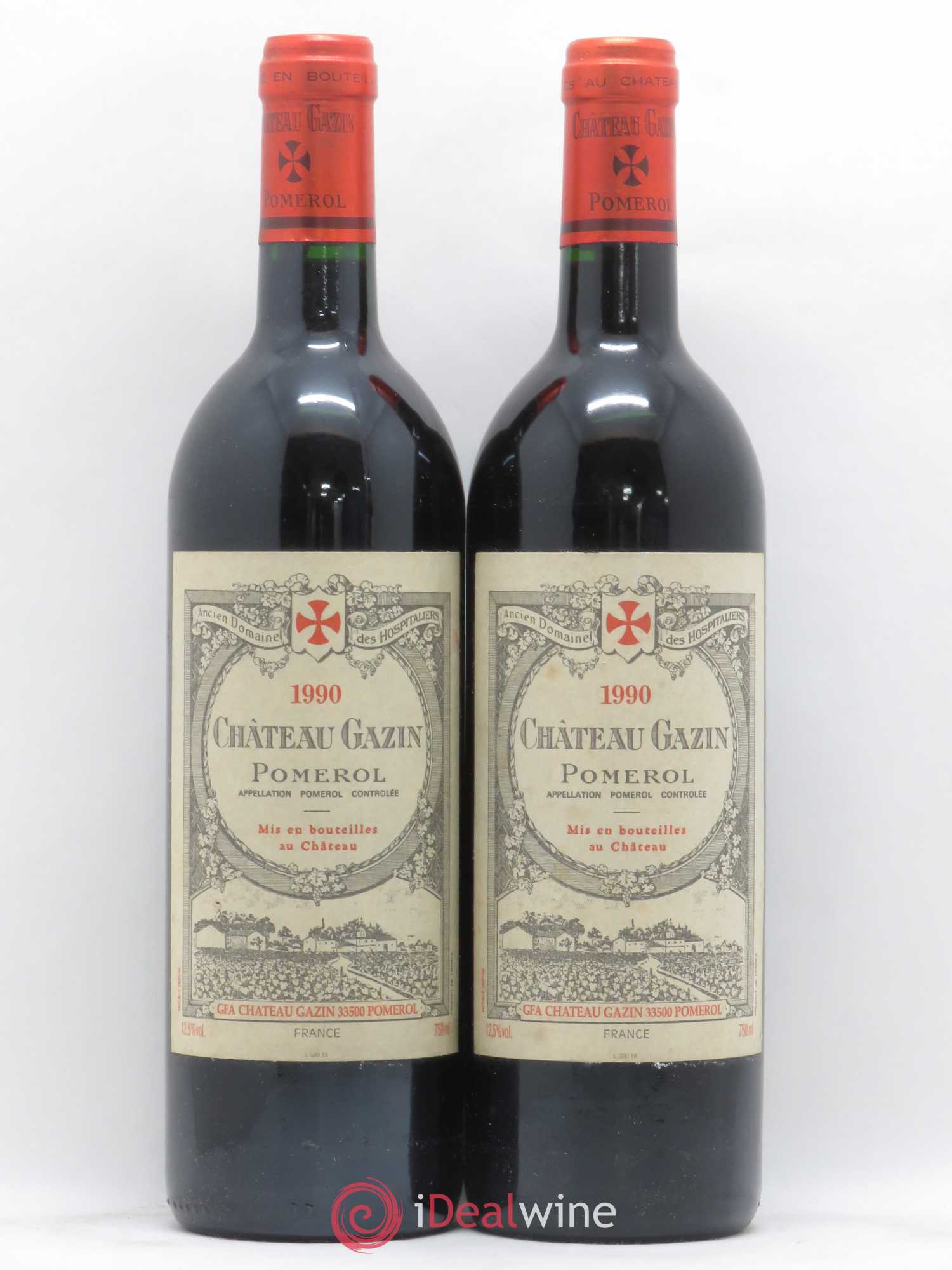Château Gazin 1990 - Lot de 2 bouteilles - 0