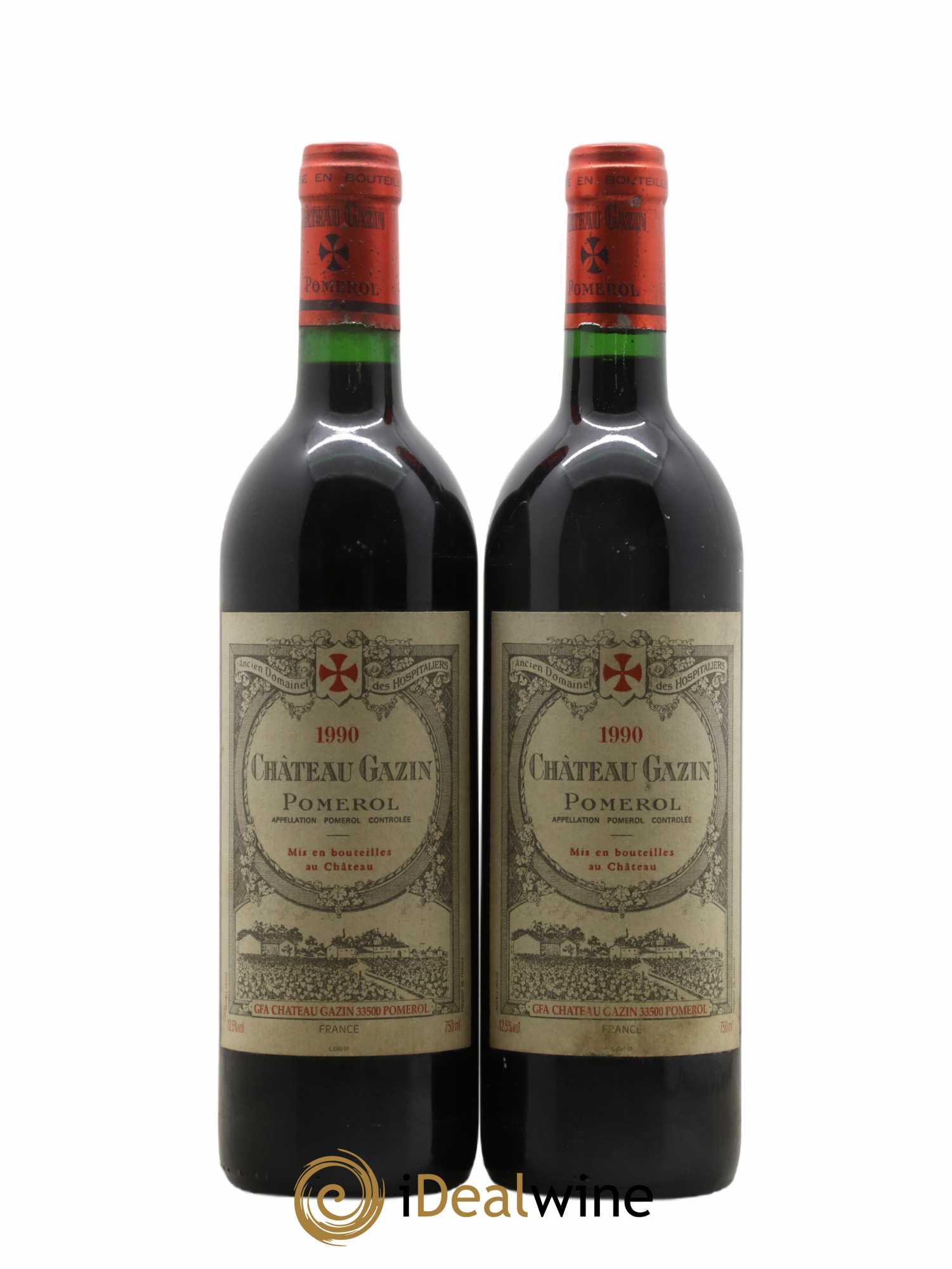 Château Gazin 1990 - Lot de 2 bouteilles - 0