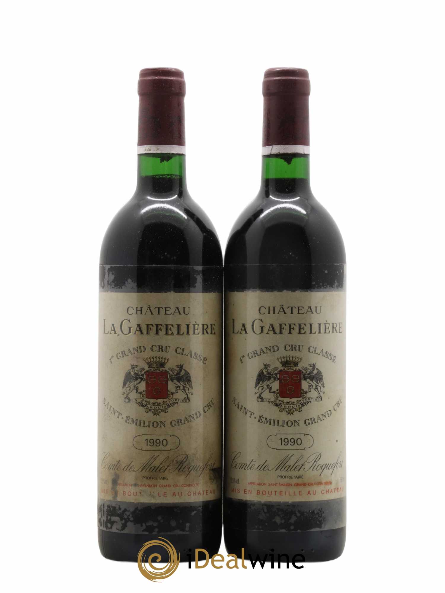 Château la Gaffelière 1er Grand Cru Classé B 1990 - Lot of 2 bottles - 0