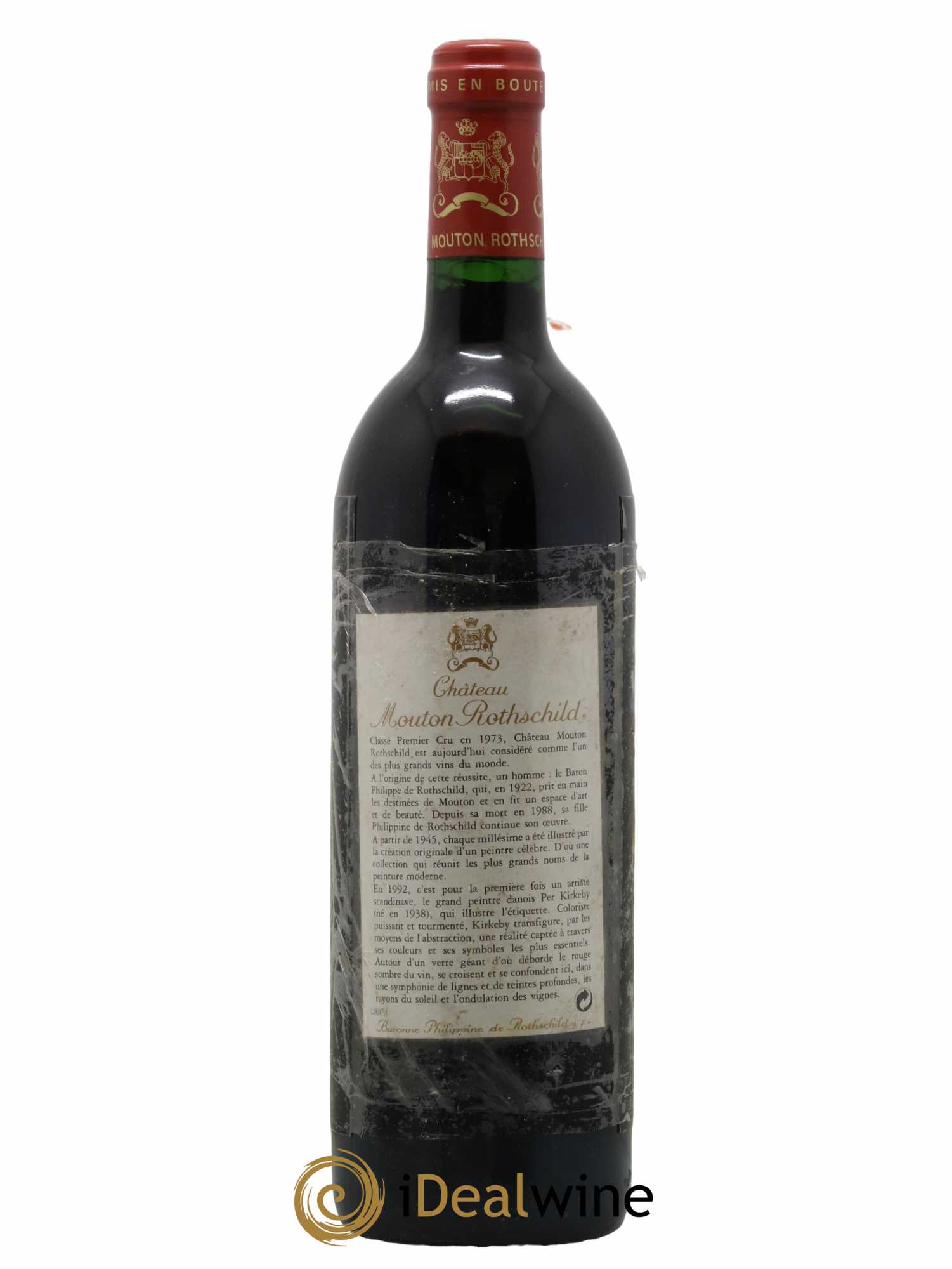 Château Mouton Rothschild 1er Grand Cru Classé 1992 - Lot de 1 bouteille - 1