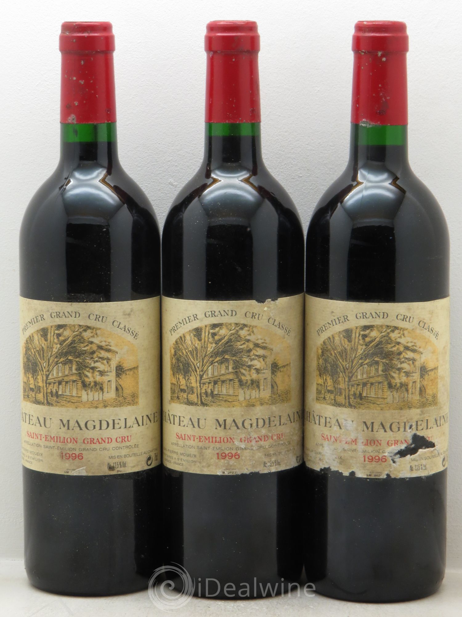 Château Magdelaine 1996 - Lot de 3 bouteilles - 0