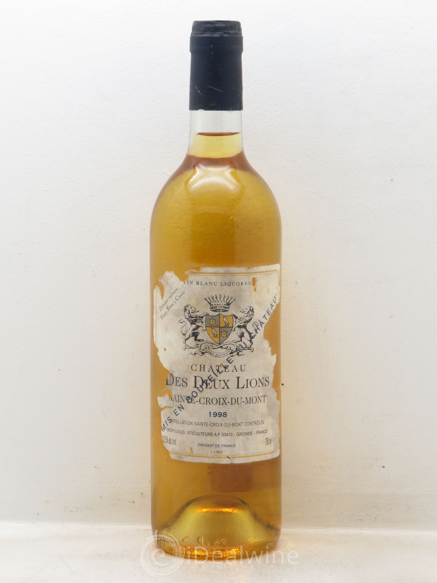Sainte-Croix-du-Mont Sainte Croix du Mont Des 2 Lions (sans prix de réserve-no reserve) 1998 - Posten von 1 Flasche - 0