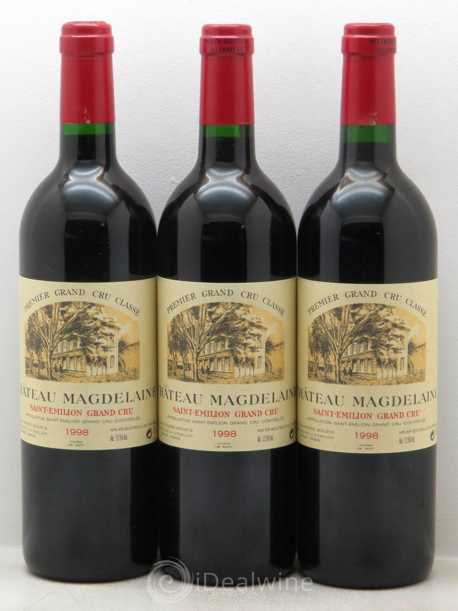 Château Magdelaine 1998 - Lot de 3 bouteilles - 0