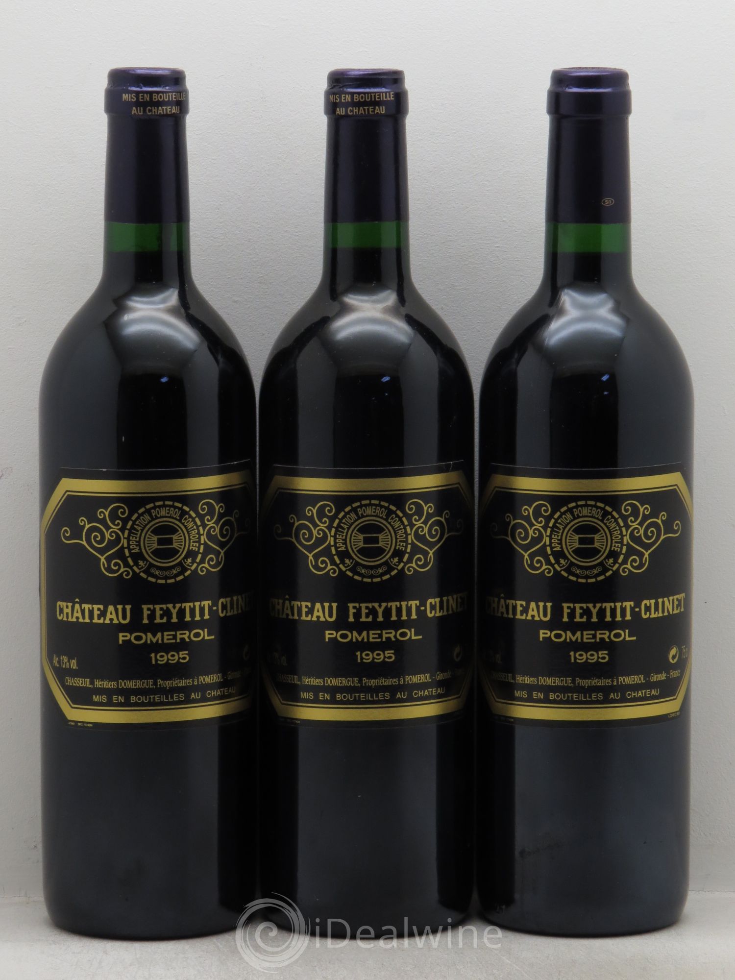 Château Feytit-Clinet 1995 - Lot de 3 bouteilles - 0