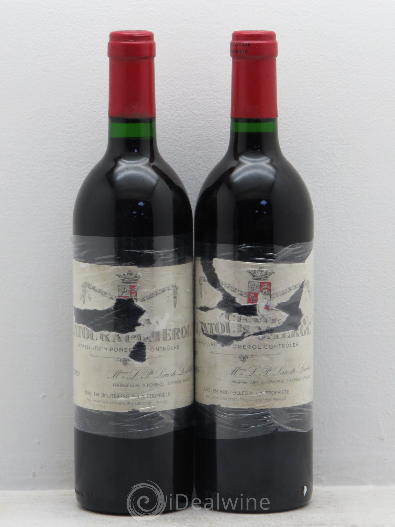 Château Latour à Pomerol 1989 - Lot de 2 bouteilles - 0