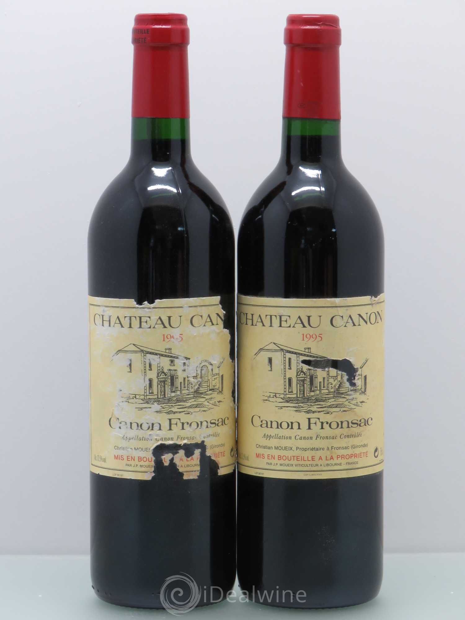 Canon-Fronsac Château Canon Moueix (sans prix de réserve) 1995 - Posten von 2 Flaschen - 0