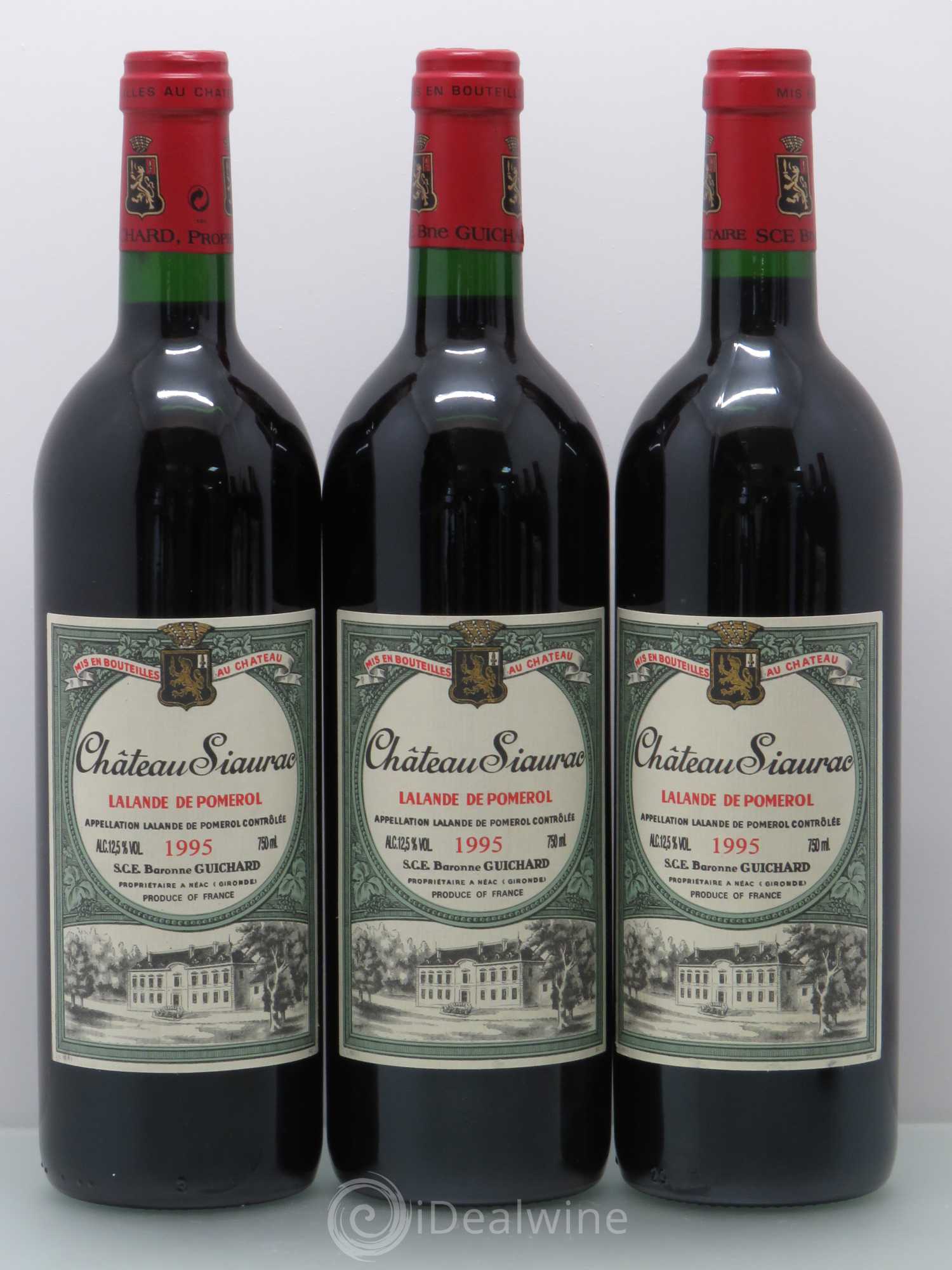 Château Siaurac 1995 - Lot de 6 bouteilles - 1