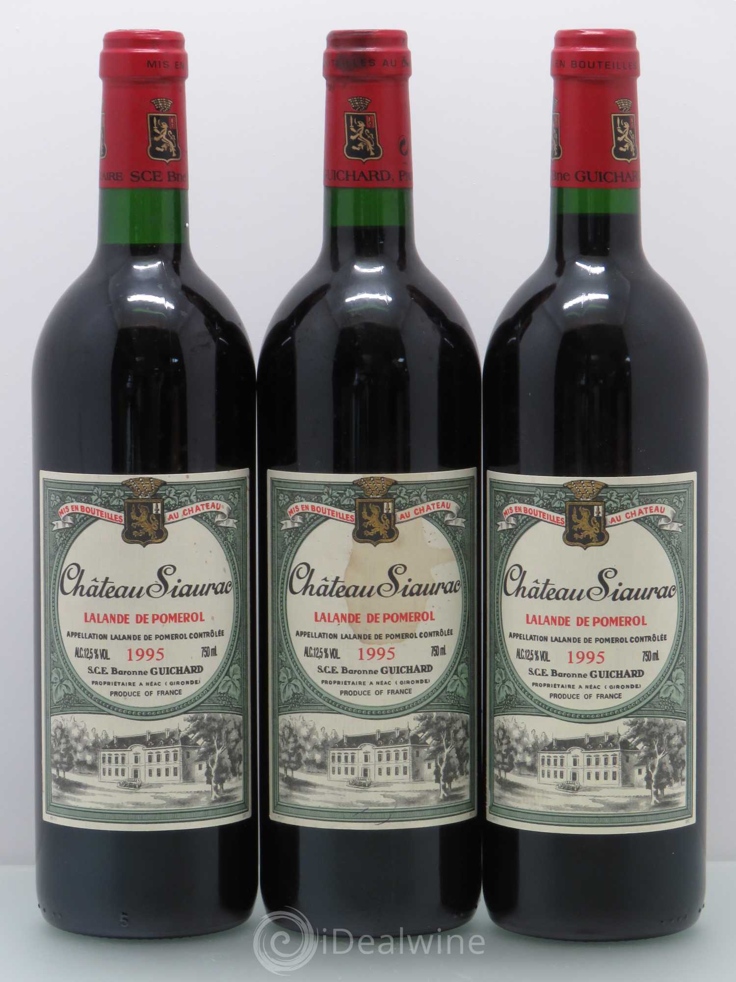 Château Siaurac 1995 - Lot de 6 bouteilles - 2