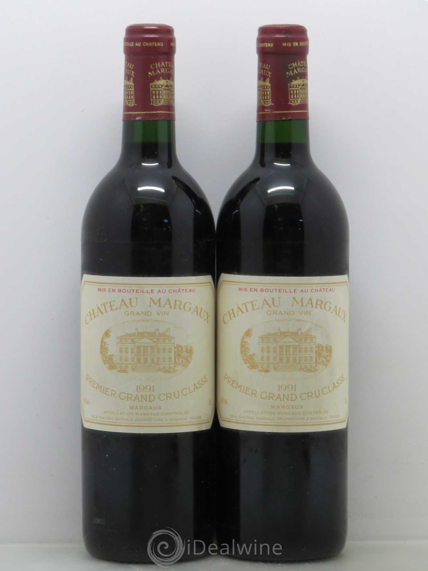 Château Margaux 1er Grand Cru Classé 1991 - Lot de 2 bouteilles - 0