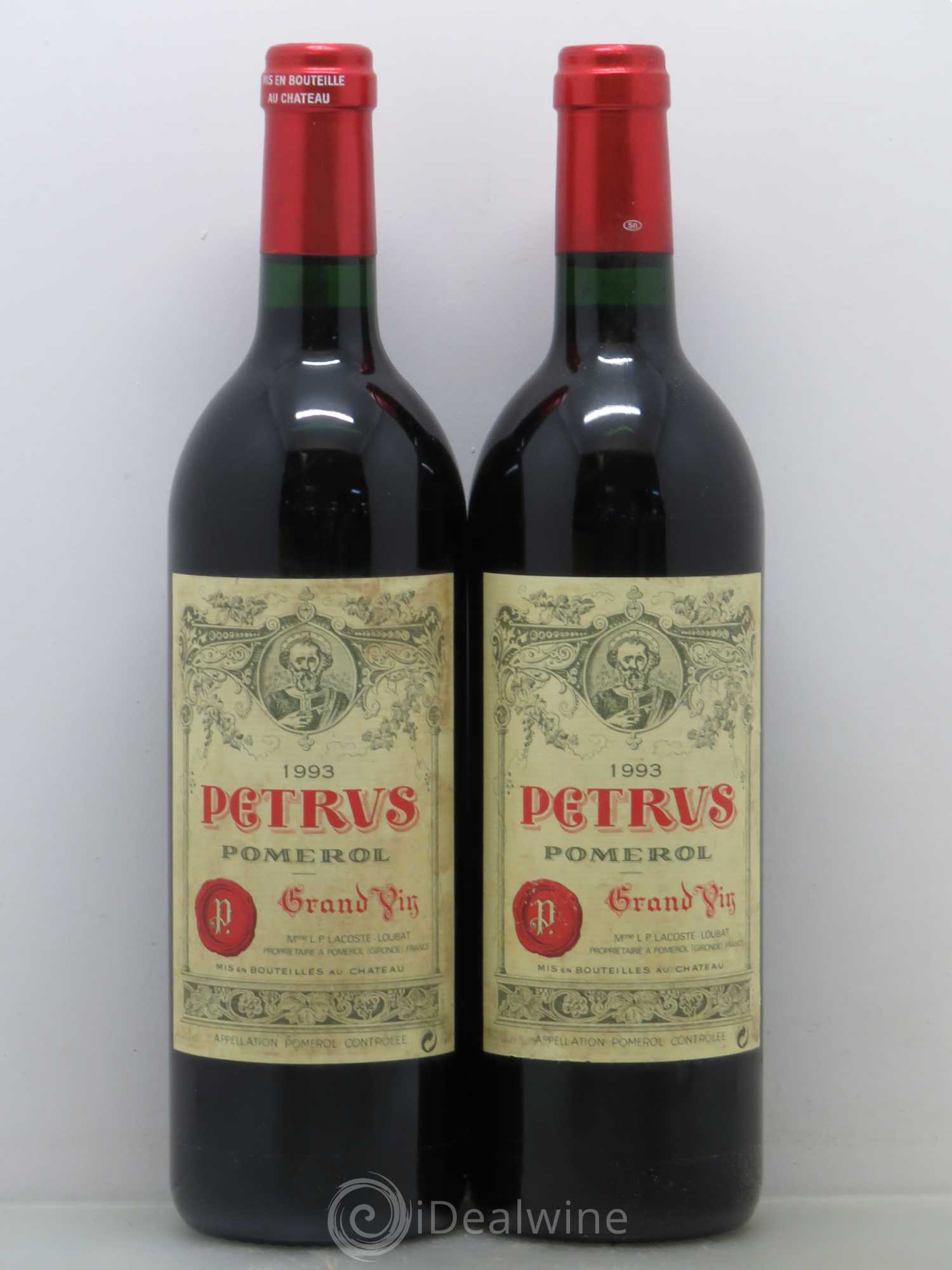 Petrus 1993 - Lot de 2 bouteilles - 0