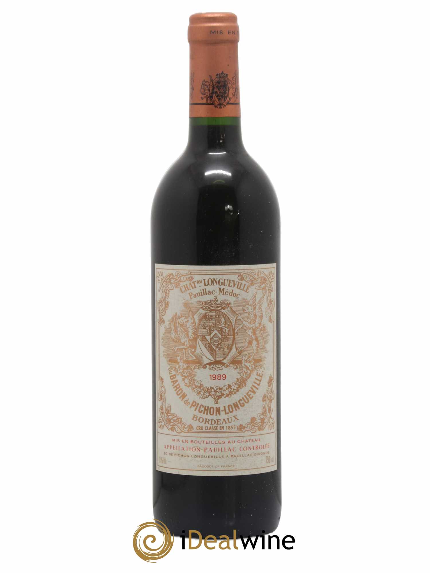 Pichon Longueville Baron 2ème Grand Cru Classé 1989 - Lot de 1 bouteille - 0