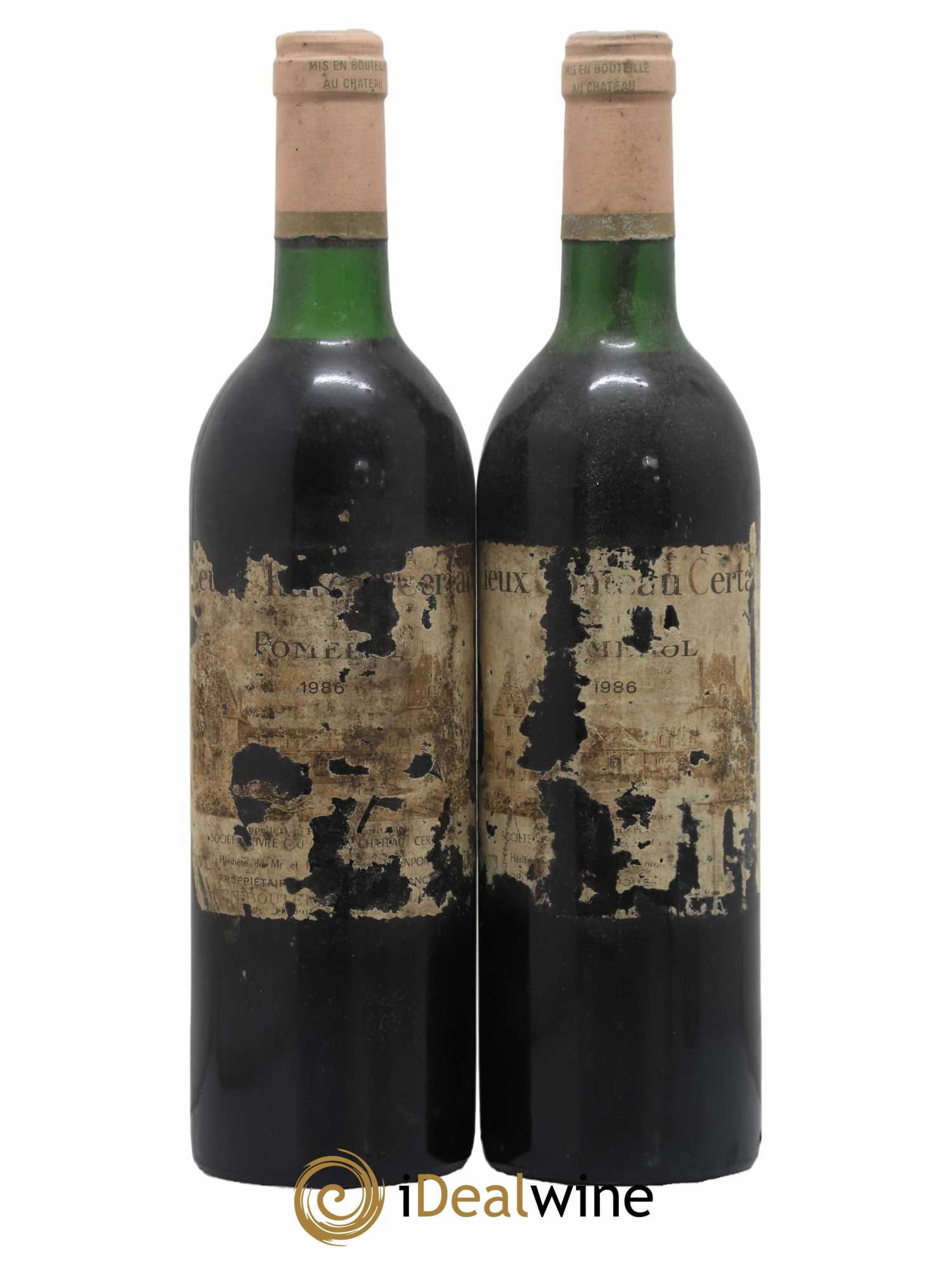 Vieux Château Certan 1986 - Lot de 2 bouteilles - 0