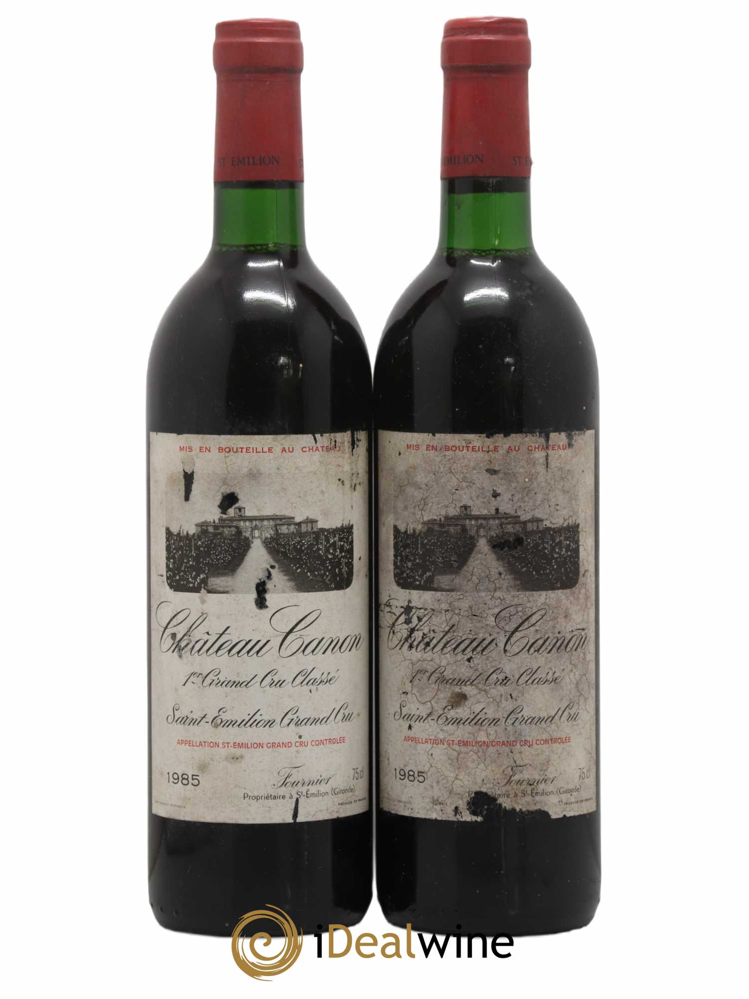 Château Canon 1er Grand Cru Classé B 1985 - Lot de 2 bouteilles - 0