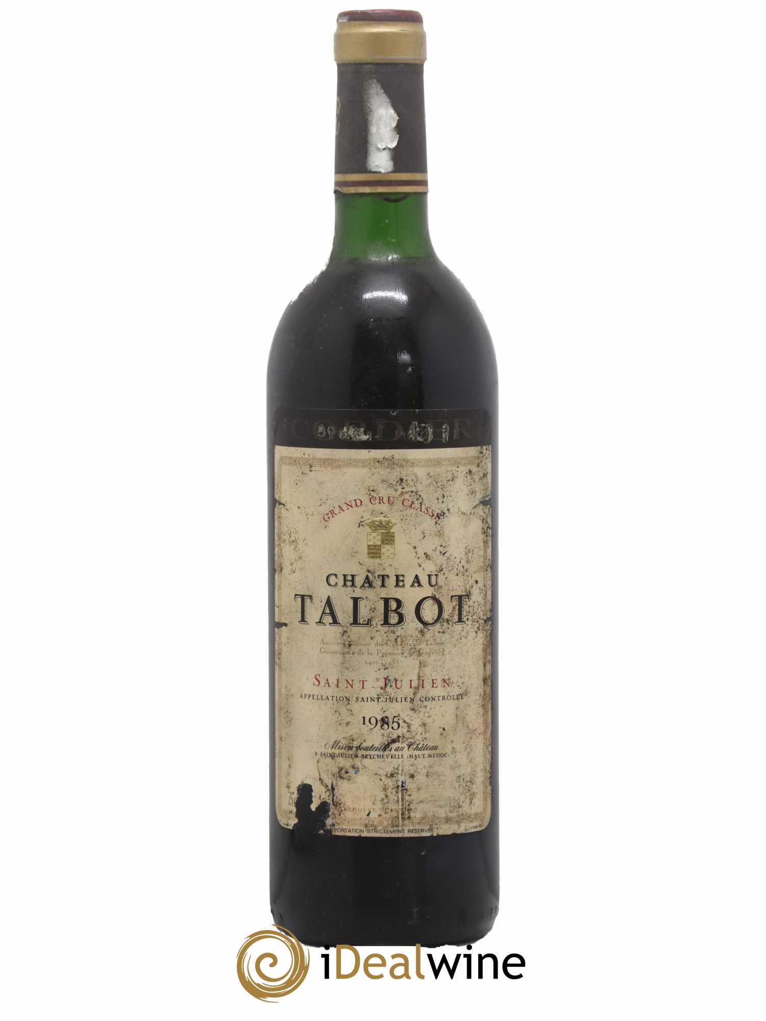 Château Talbot 4ème Grand Cru Classé 1985 - Lot de 1 bouteille - 0