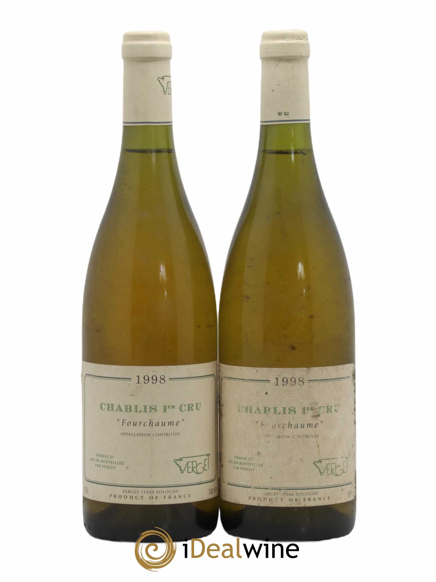 Chablis 1er Cru Fourchaume Verget 1998 - Posten von 2 Flaschen - 0