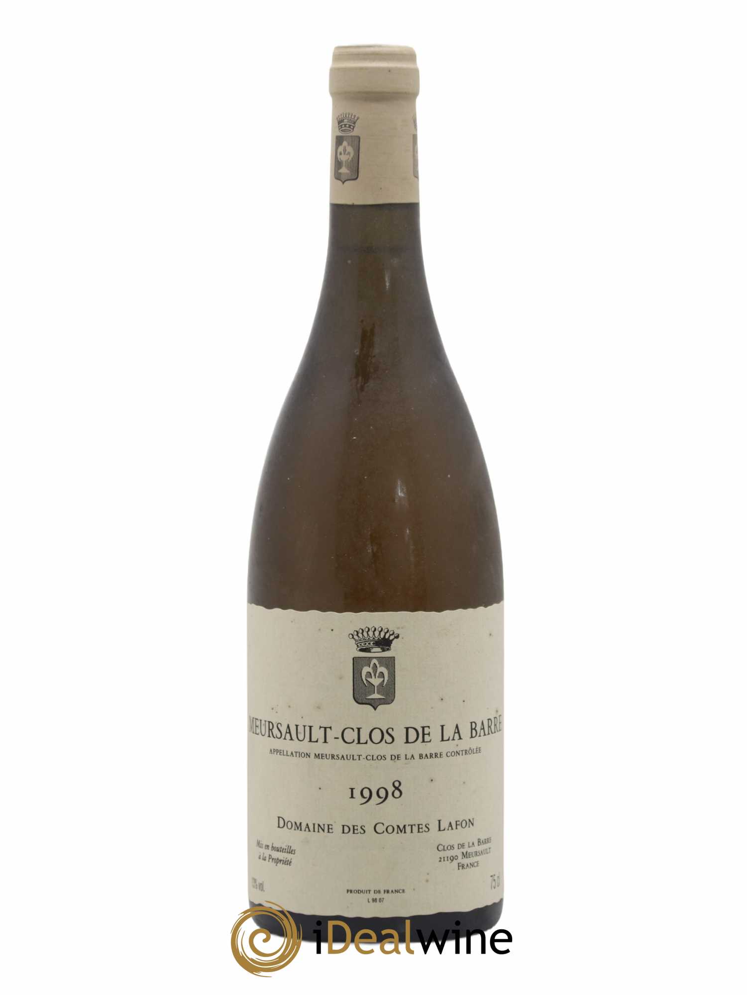 Meursault Clos de la Barre Comtes Lafon (Domaine des) 1998 - Lot de 1 bouteille - 0