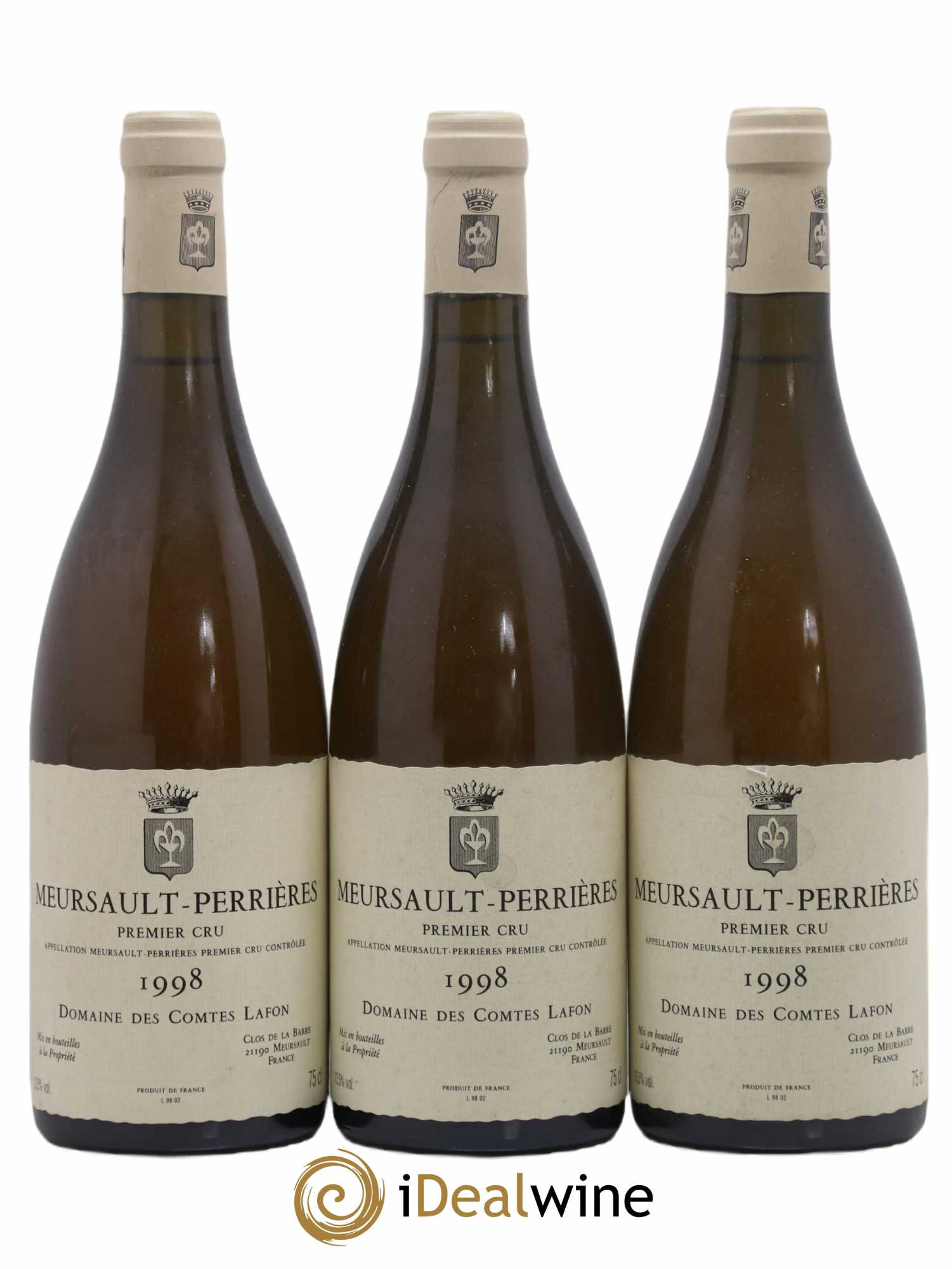Meursault 1er Cru Perrières Comtes Lafon (Domaine des) 1998 - Lot de 3 bouteilles - 0