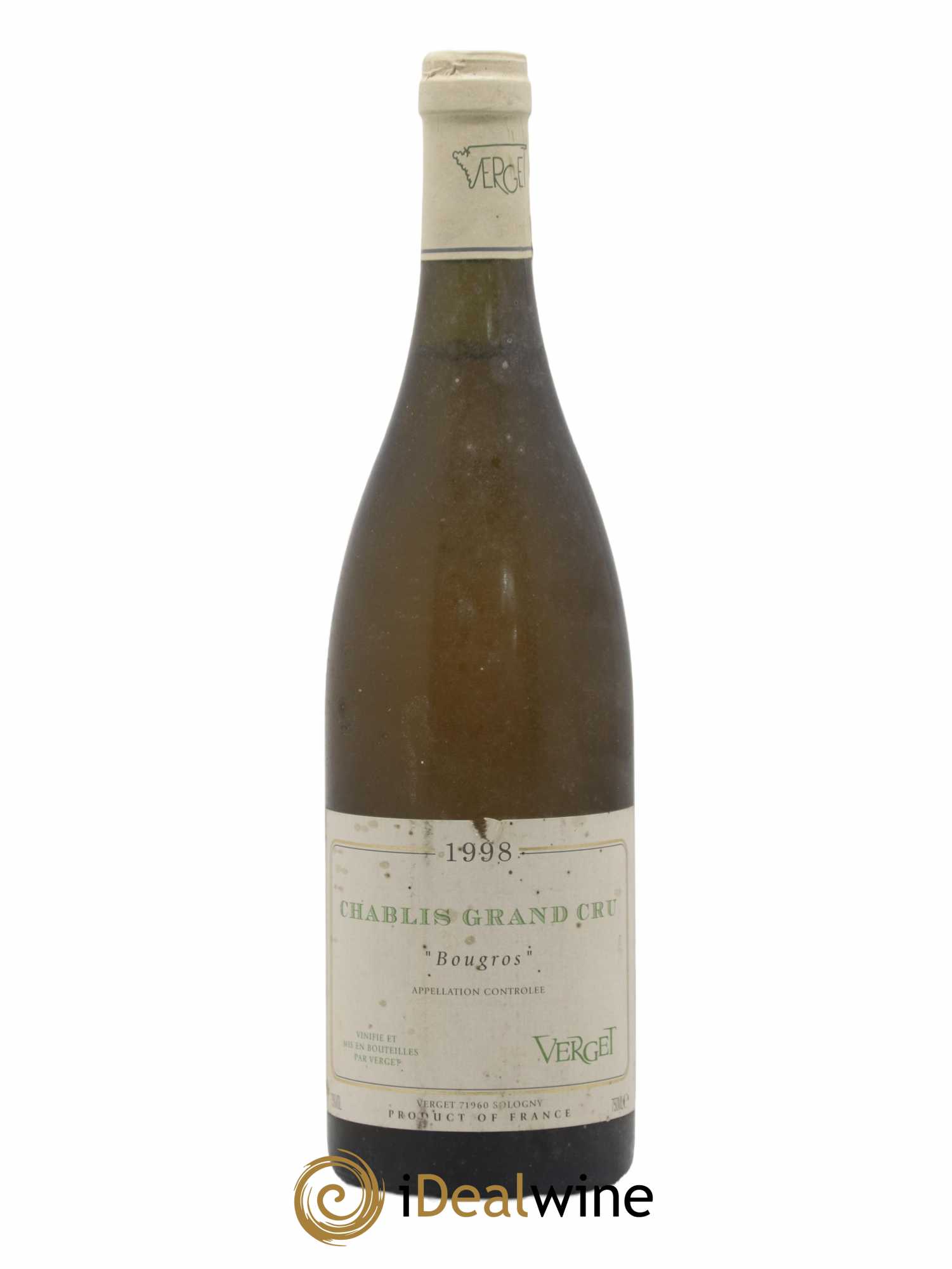Chablis Grand Cru Bougros Verget 1998 - Lot de 1 bouteille - 0