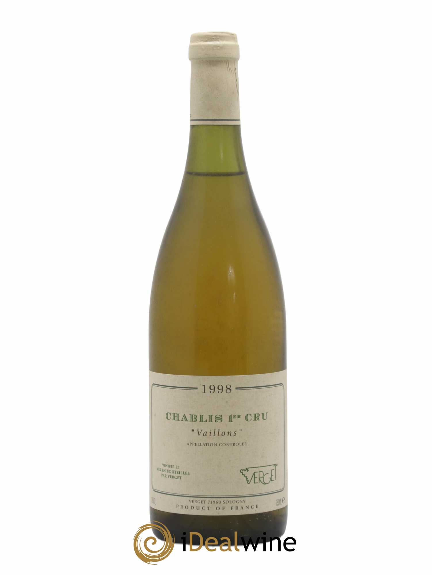 Chablis 1er Cru Vaillons Verget 1998 - Lot de 1 bouteille - 0