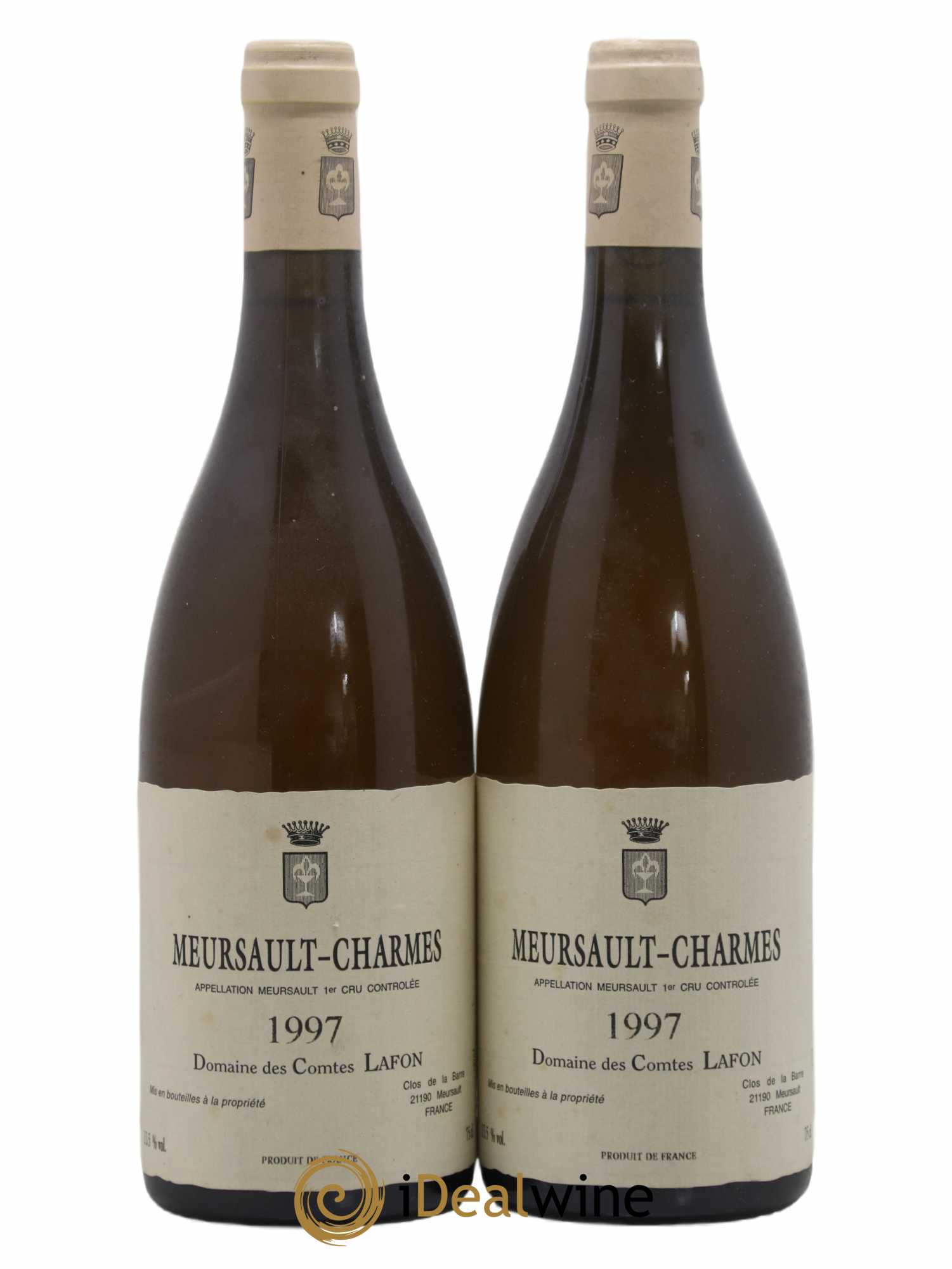 Meursault 1er Cru Charmes Comtes Lafon (Domaine des) 1997 - Lot de 2 bouteilles - 0