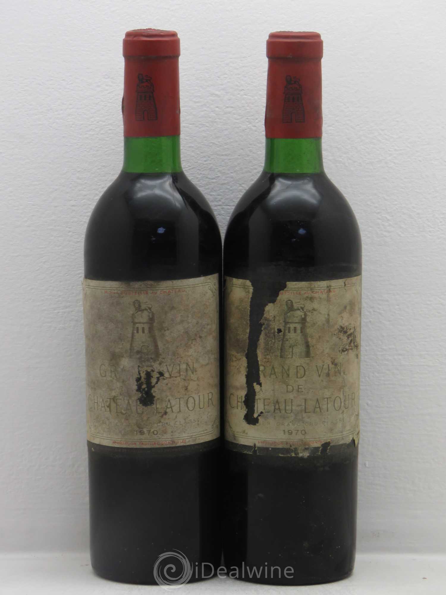 Château Latour 1er Grand Cru Classé 1970 - Lot de 2 bouteilles - 0