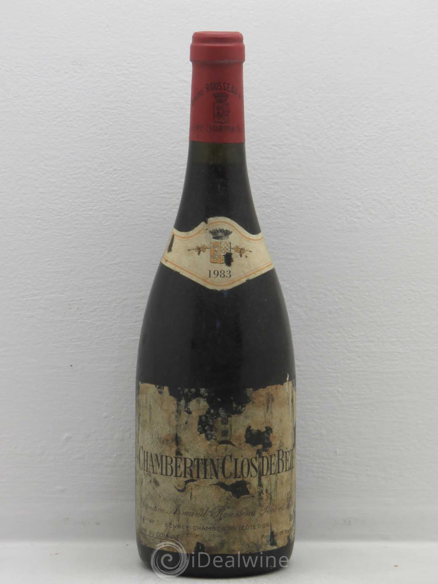 Chambertin Clos de Bèze Grand Cru Armand Rousseau (Domaine) 1983 - Lot de 1 bouteille - 0
