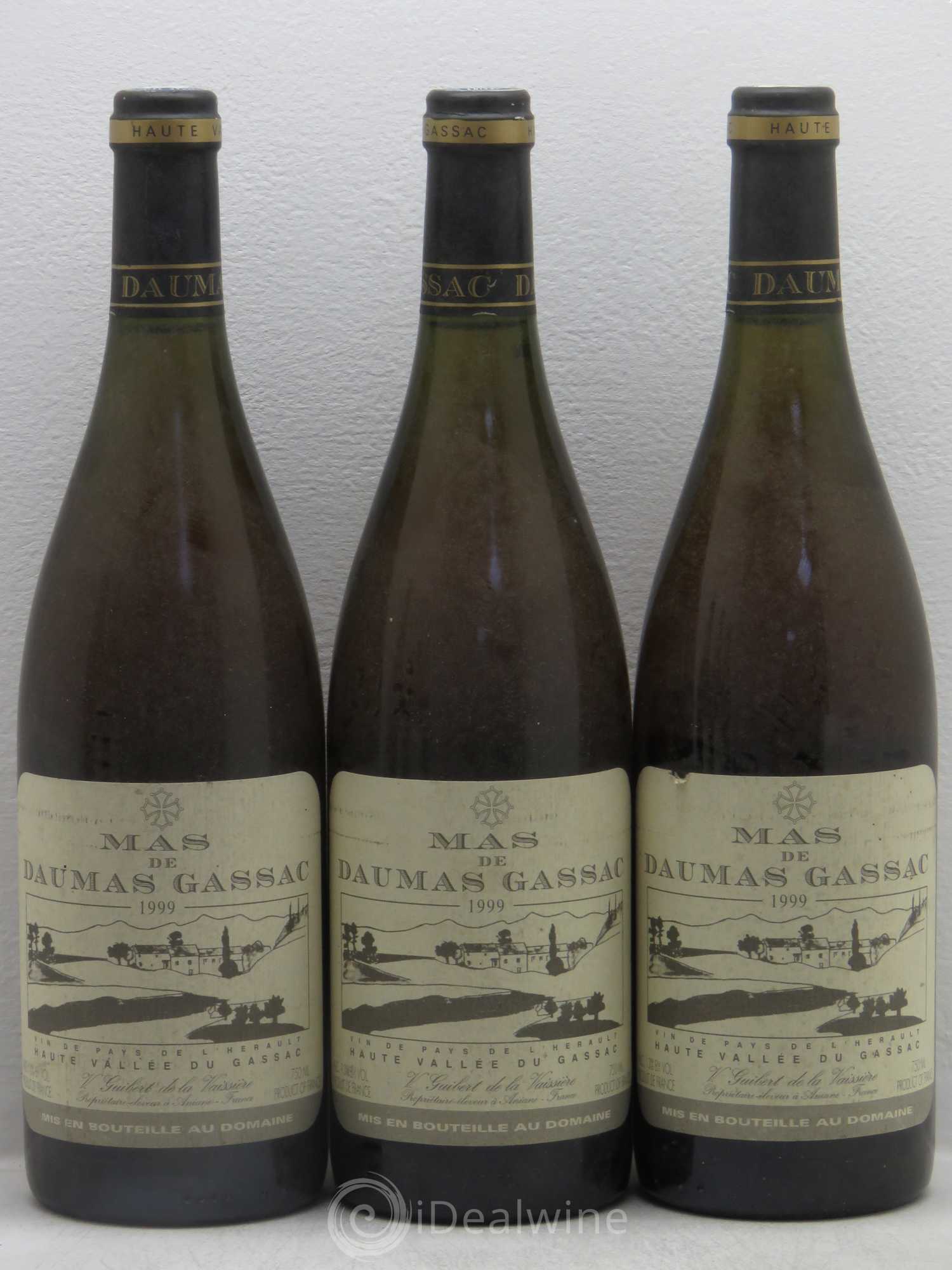 Saint-Guilhem-le-Désert - Cité d'Aniane Mas Daumas Gassac Famille Guibert de La Vaissière (sans prix de réserve) 1999 - Lot de 6 bouteilles - 1