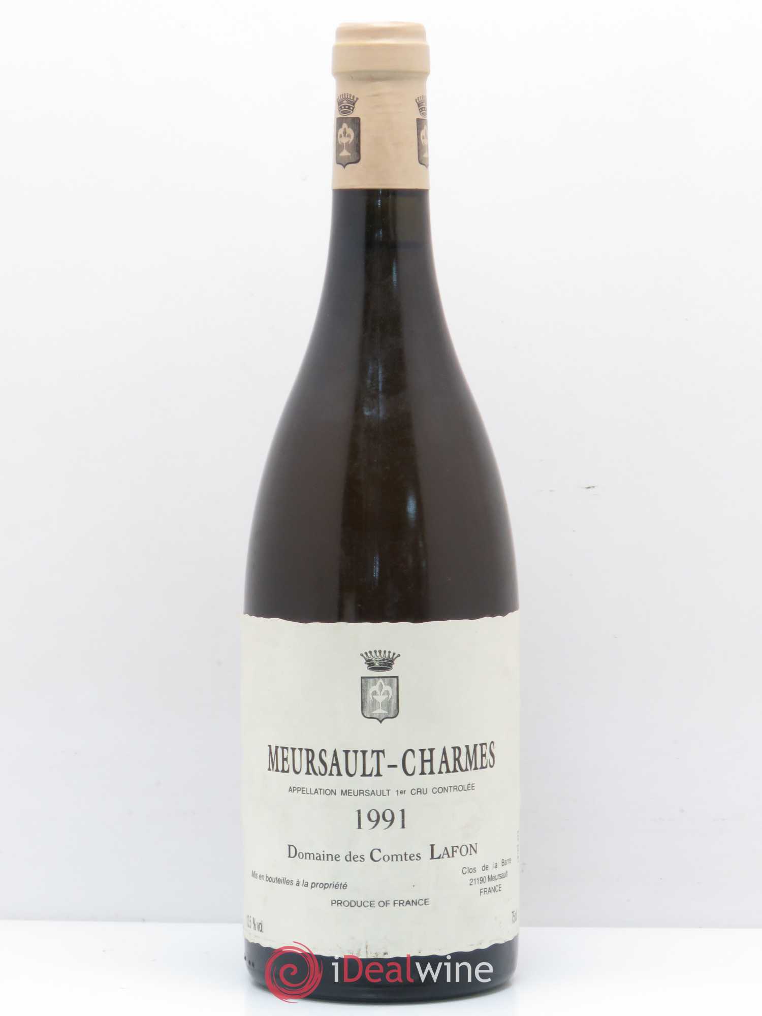 Meursault 1er Cru Charmes Comtes Lafon (Domaine des) 1991 - Lot de 1 bouteille - 0