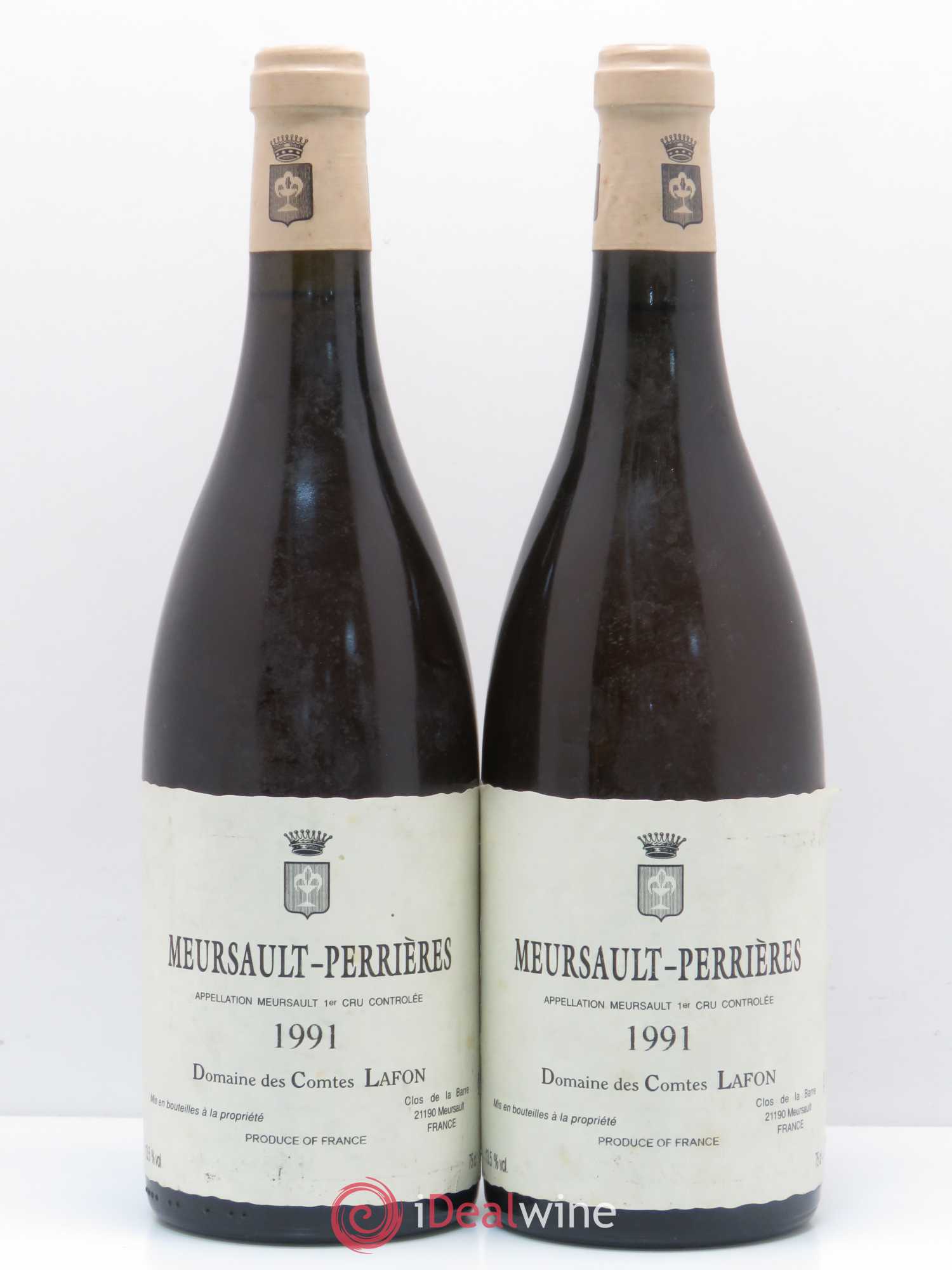 Meursault 1er Cru Perrières Comtes Lafon (Domaine des) 1991 - Lot de 2 bouteilles - 0