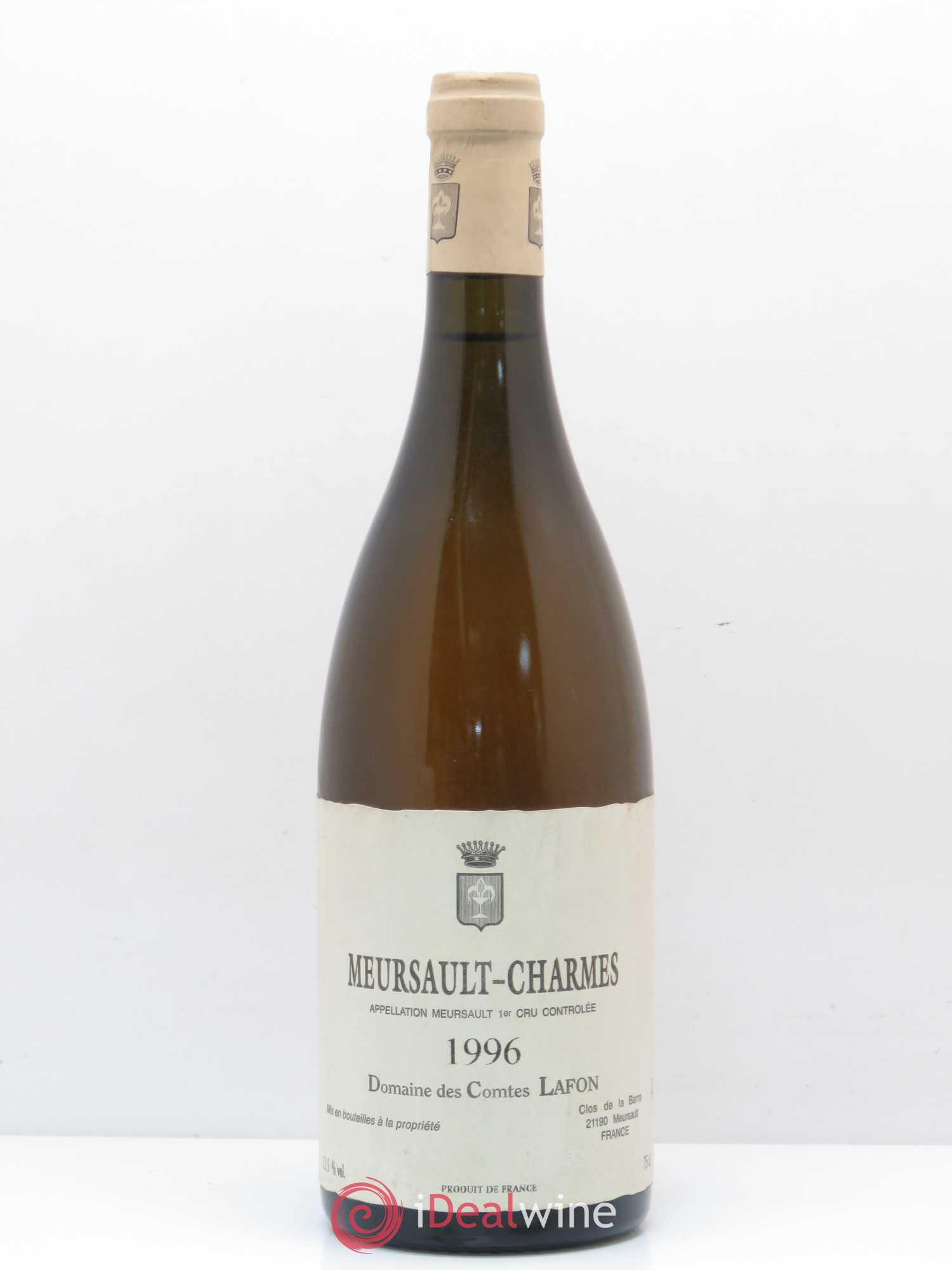 Meursault 1er Cru Charmes Comtes Lafon (Domaine des) 1996 - Lot de 1 bouteille - 0