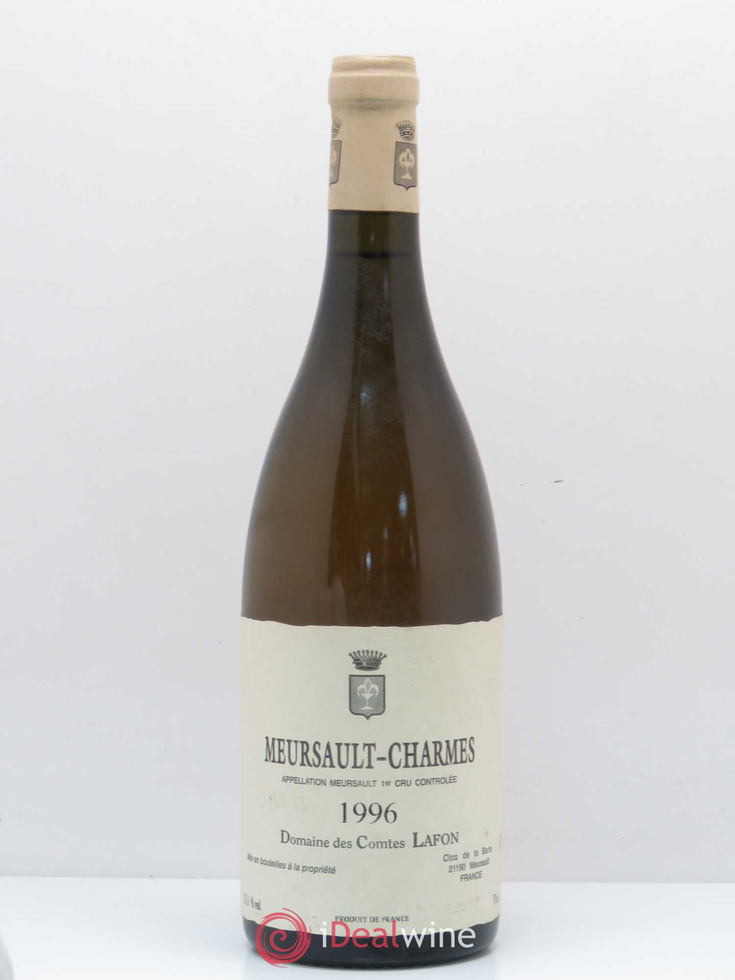 Meursault 1er Cru Charmes Comtes Lafon (Domaine des) 1996 - Lot de 1 bouteille - 0