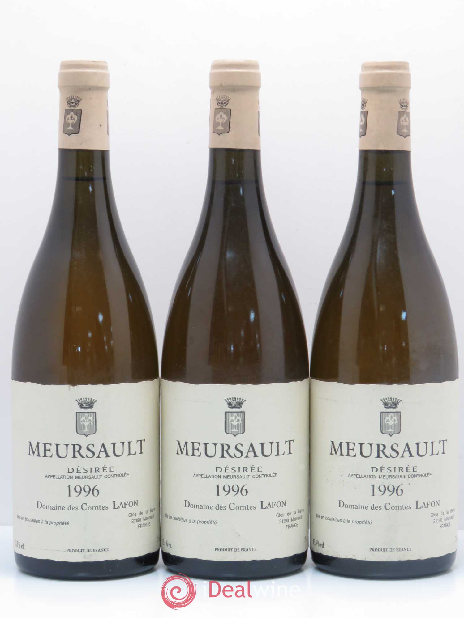 Meursault Désirée Comtes Lafon (Domaine des) 1996 - Lot de 3 bouteilles - 0
