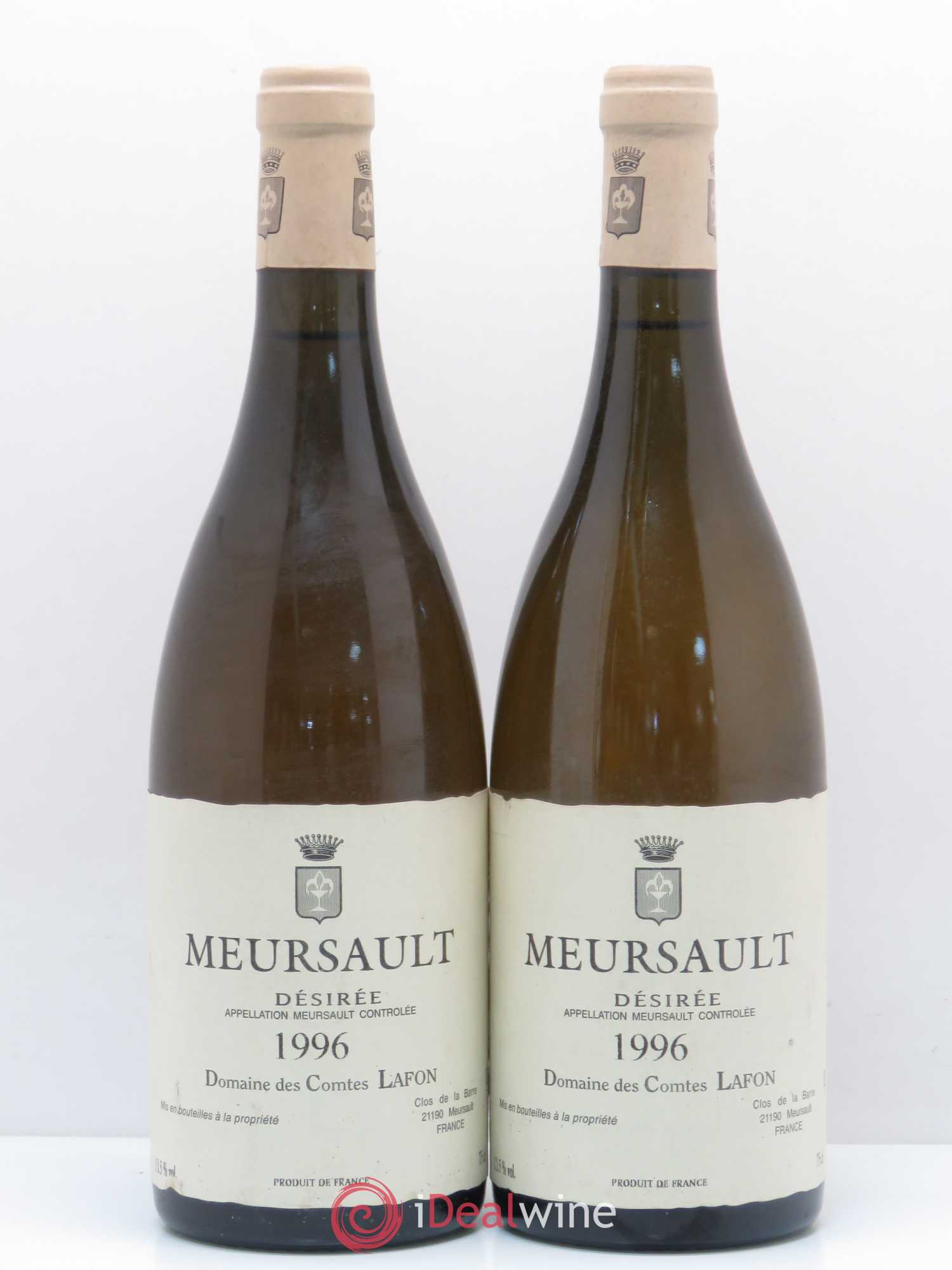 Meursault Désirée Comtes Lafon (Domaine des) 1996 - Lot de 2 bouteilles - 0