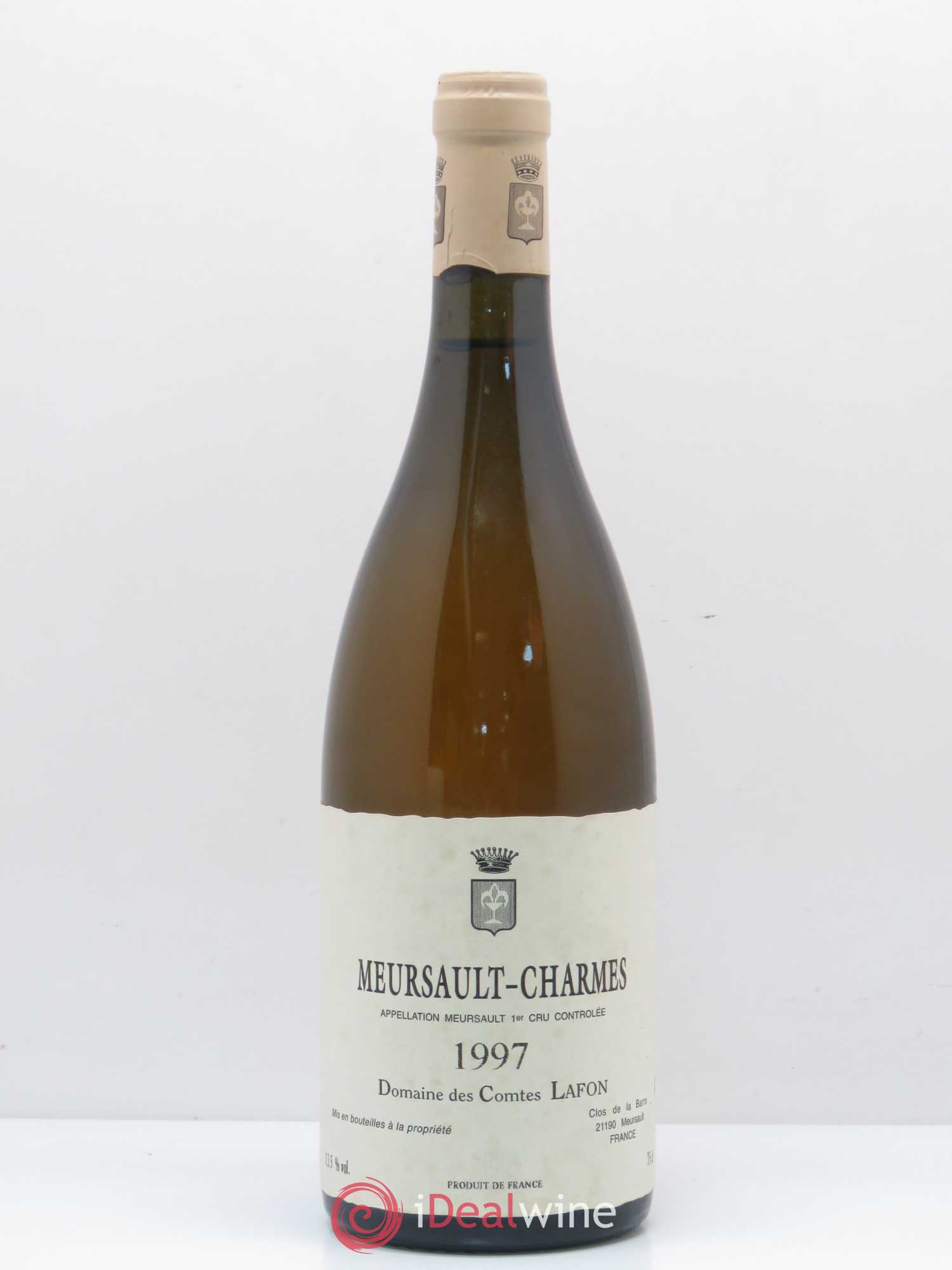 Meursault 1er Cru Charmes Comtes Lafon (Domaine des) 1997 - Lot de 1 bouteille - 0