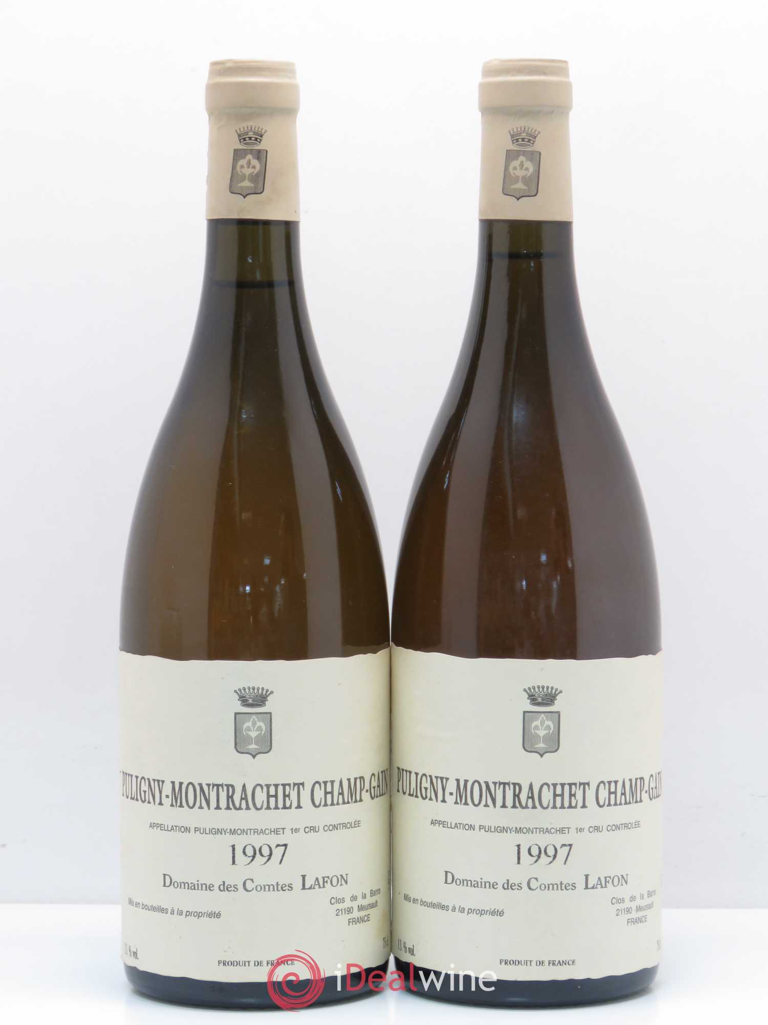 Puligny-Montrachet 1er Cru Champgain Comtes Lafon (Domaine des) 1997 - Lot de 2 bouteilles - 0