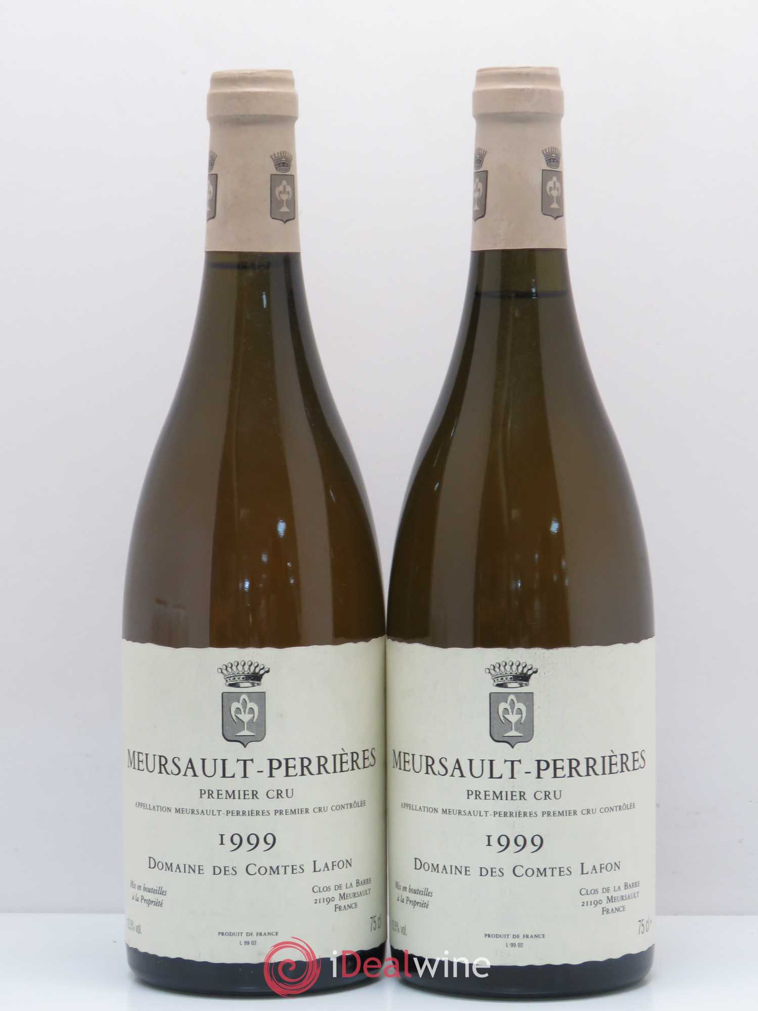 Meursault 1er Cru Perrières Comtes Lafon (Domaine des) 1999 - Lot de 2 bouteilles - 0