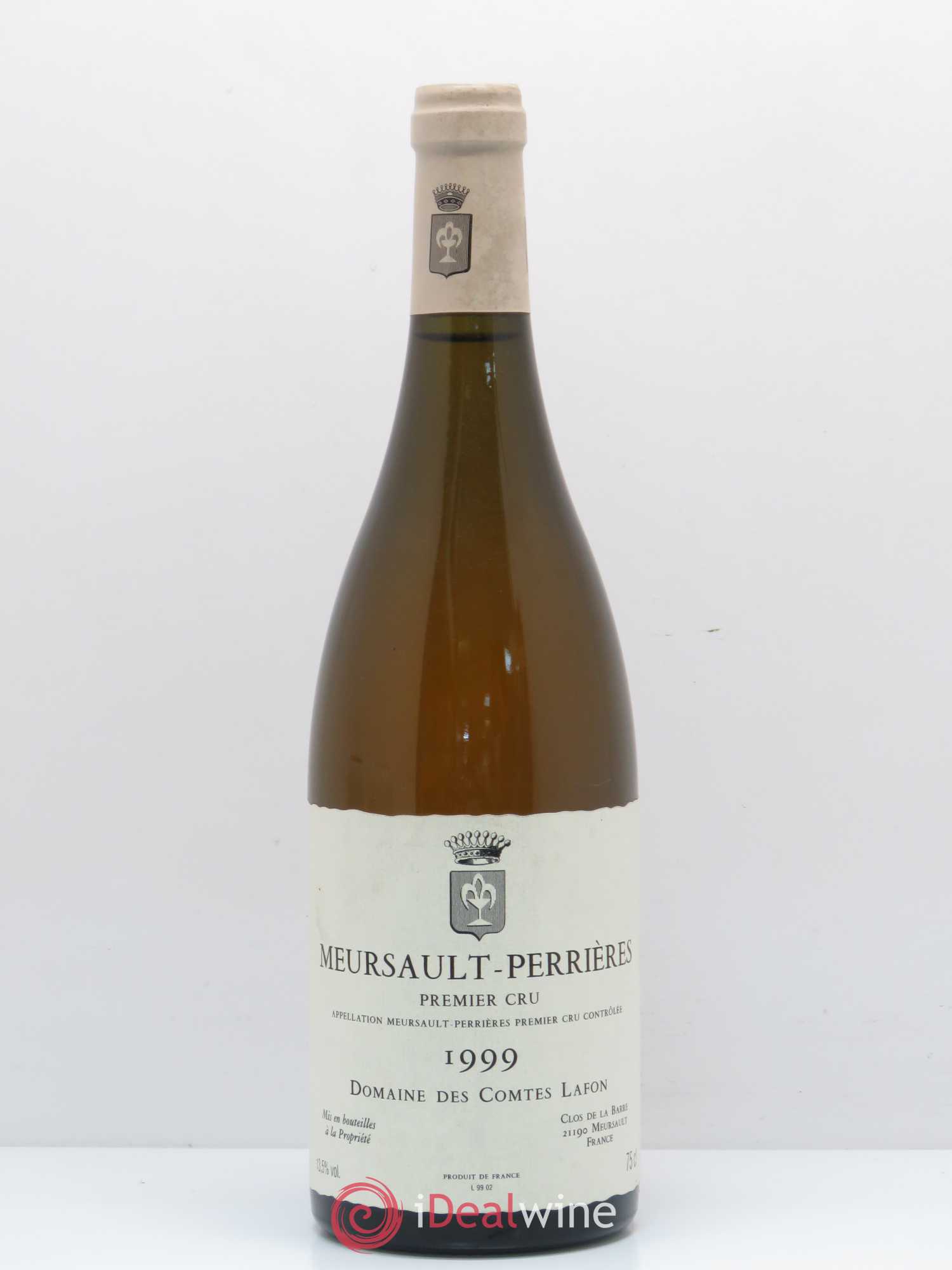 Meursault 1er Cru Perrières Comtes Lafon (Domaine des) 1999 - Lot de 1 bouteille - 0
