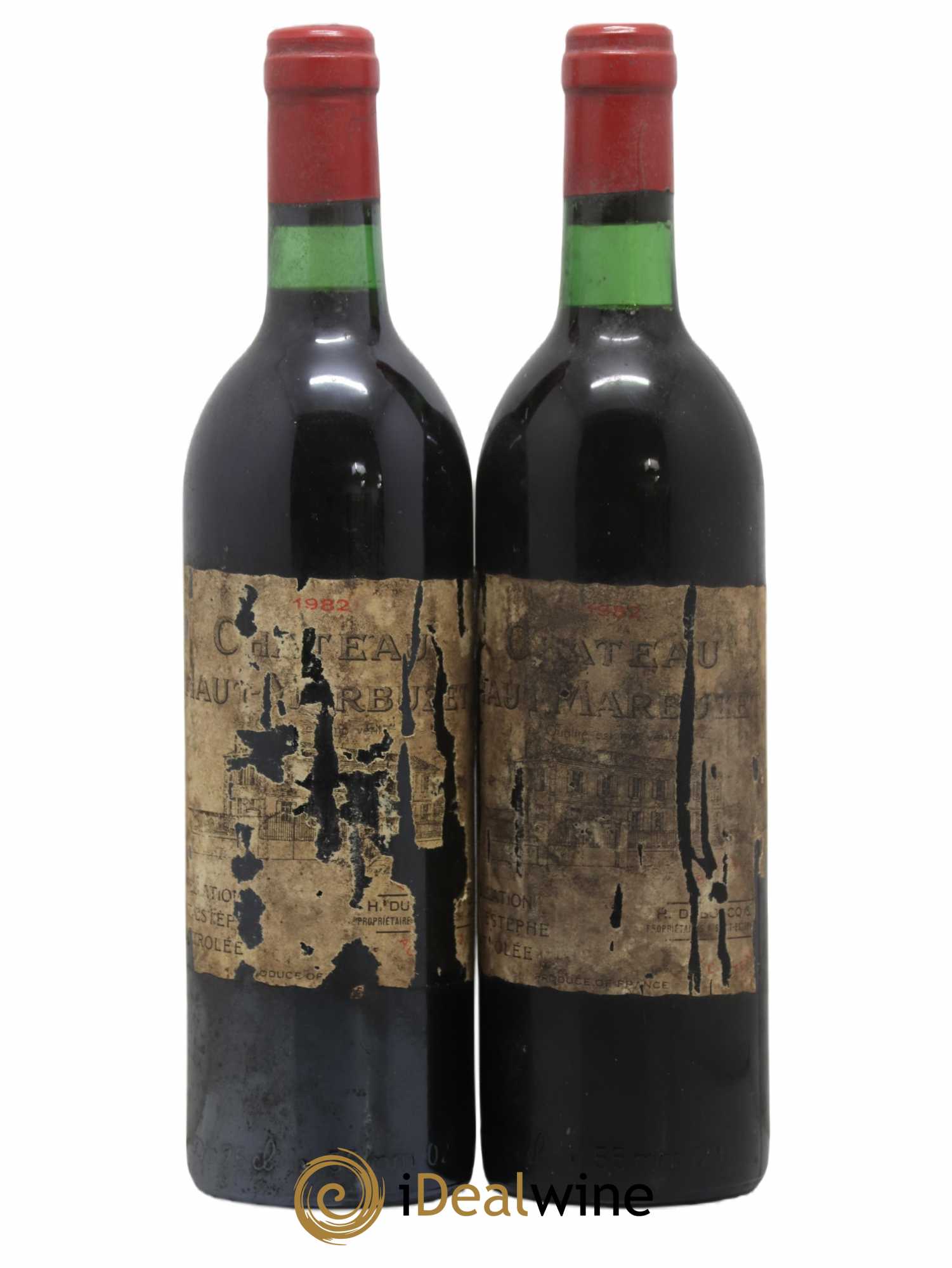 Château Haut Marbuzet 1982 - Lot de 2 bouteilles - 0