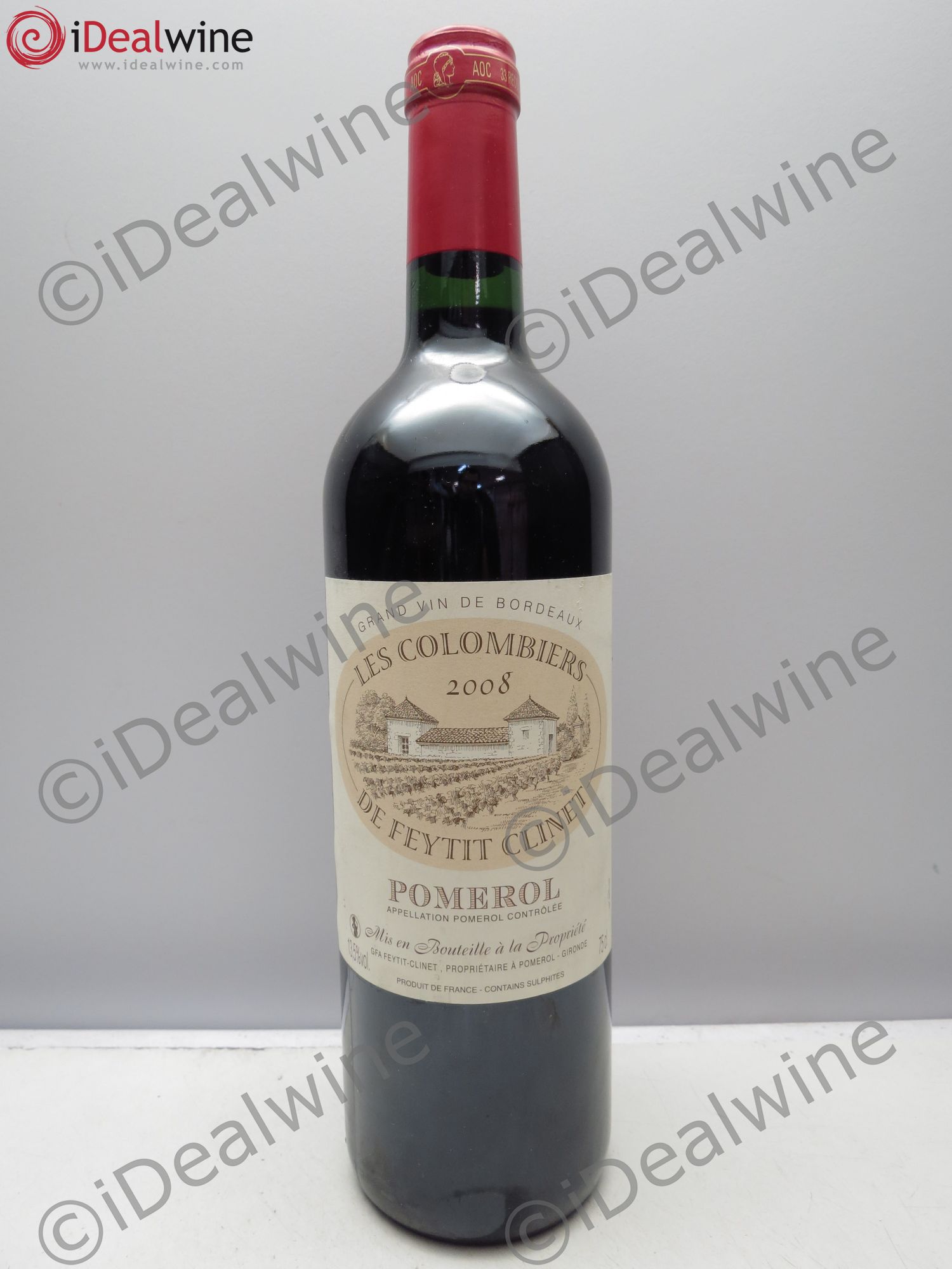 Pomerol Les Colombiers de Feytit Clinet 2008 - Lot de 1 bouteille - 0