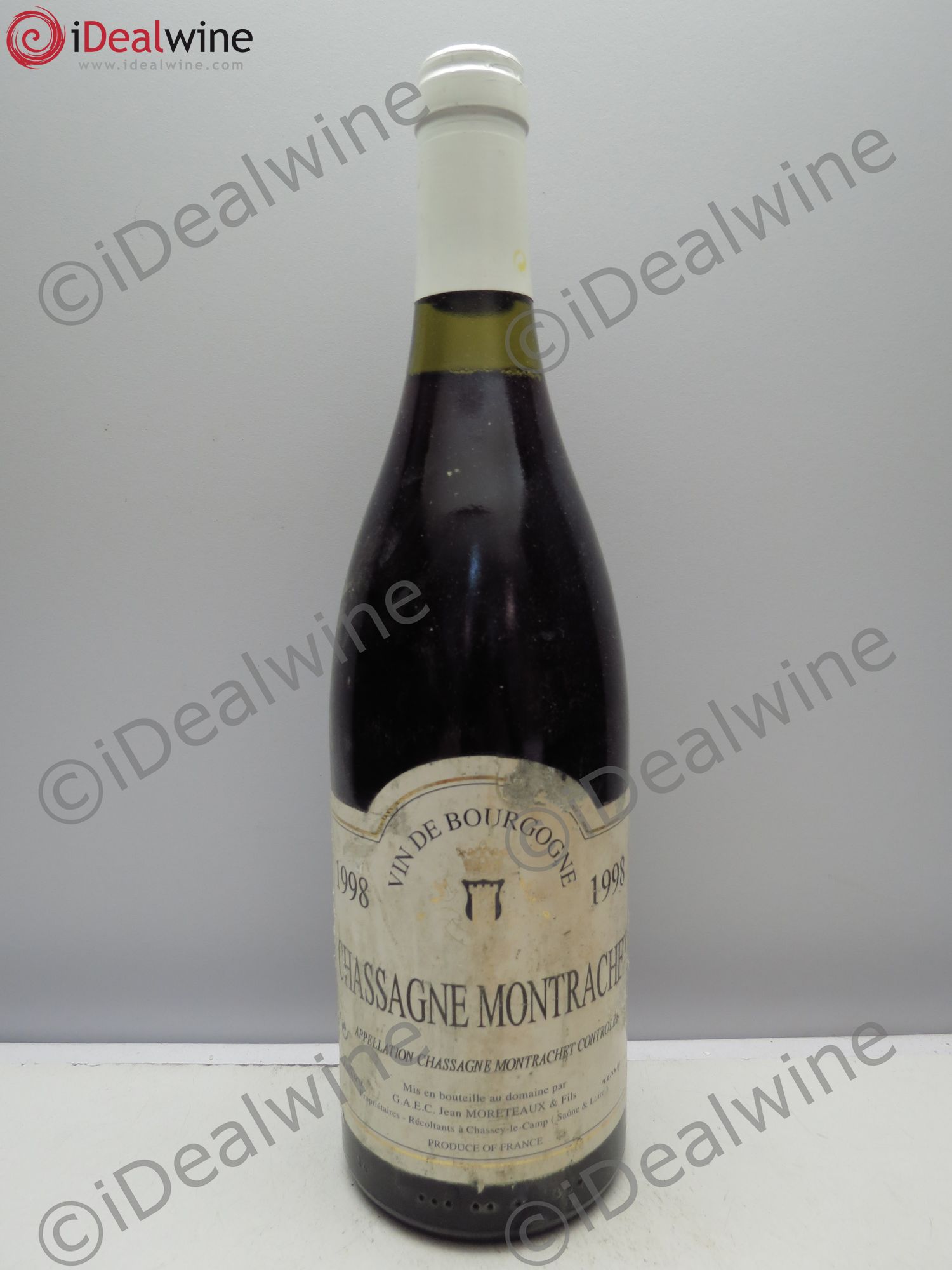 Chassagne-Montrachet J.Moteaux et Fils 1998 - Posten von 1 Flasche - 0