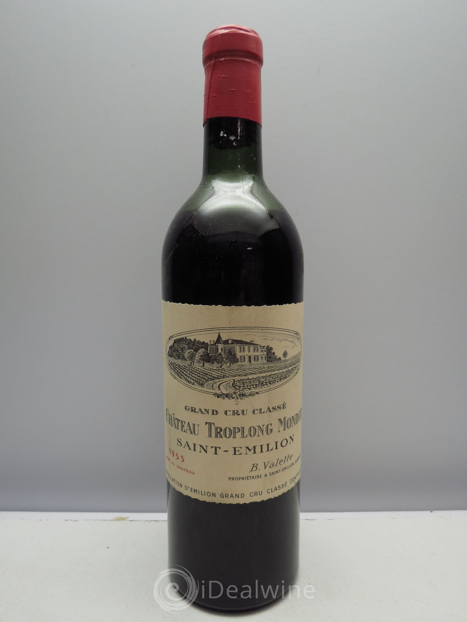 Château Troplong Mondot 1er Grand Cru Classé B 1955 - Lot de 1 bouteille - 0