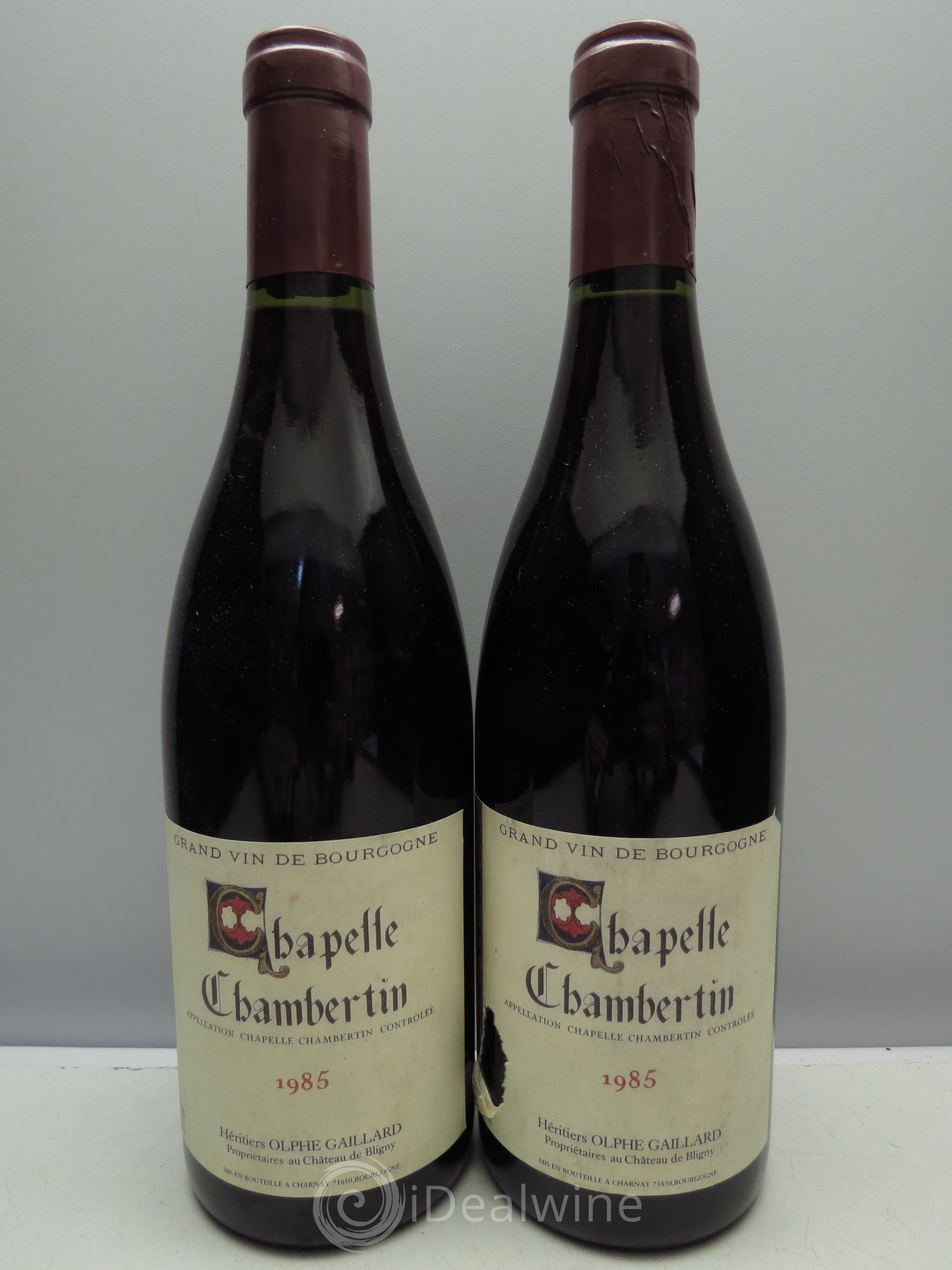 Chapelle-Chambertin Grand Cru Château de Bligny 1985 - Lot de 2 bouteilles - 0