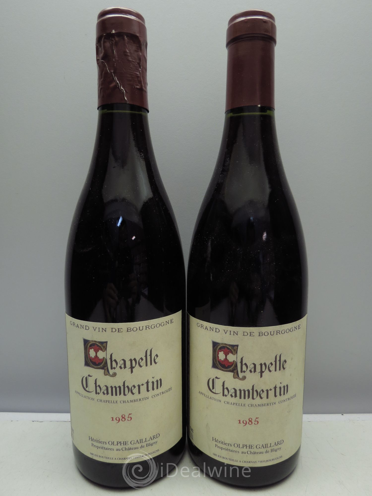 Chapelle-Chambertin Grand Cru Château de Bligny 1985 - Lot de 2 bouteilles - 0
