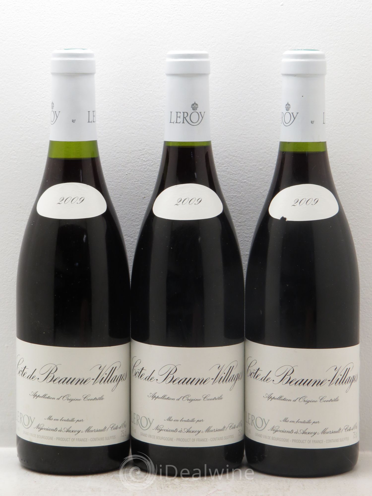 Côte de Beaune-Villages Leroy SA 2009 - Lot de 3 bouteilles - 0