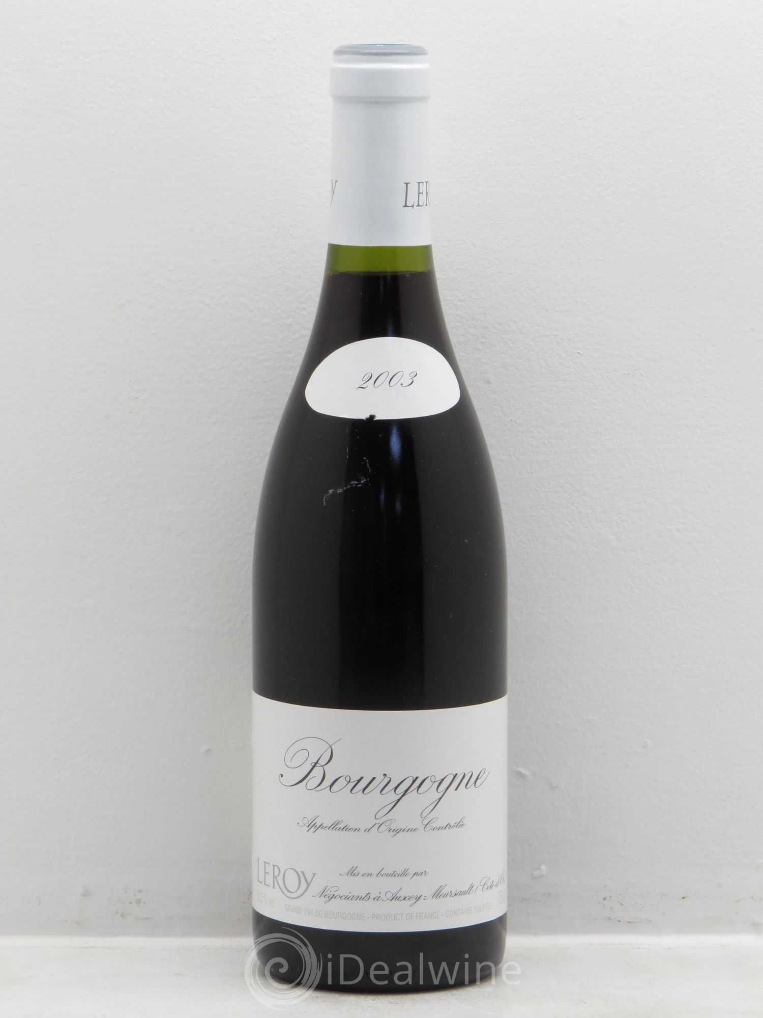 Bourgogne Leroy SA 2003 - Lot de 6 bouteilles - 0