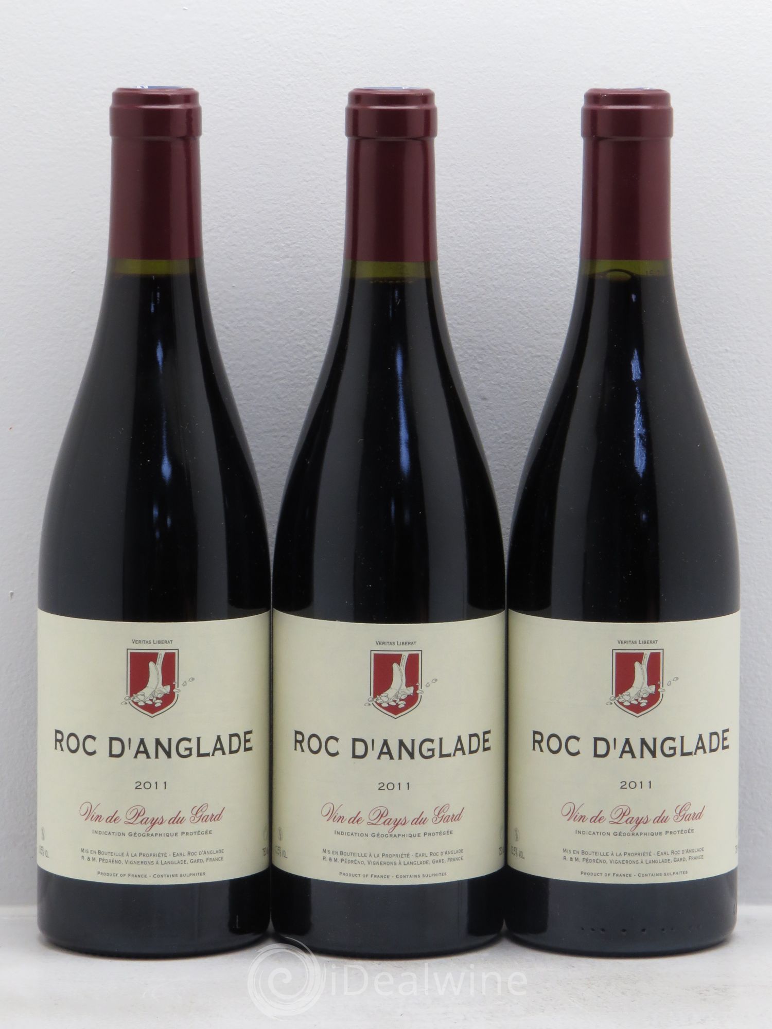 Gard Roc d'Anglade Rémy Pédréno 2011 - Lot of 3 bottles - 0