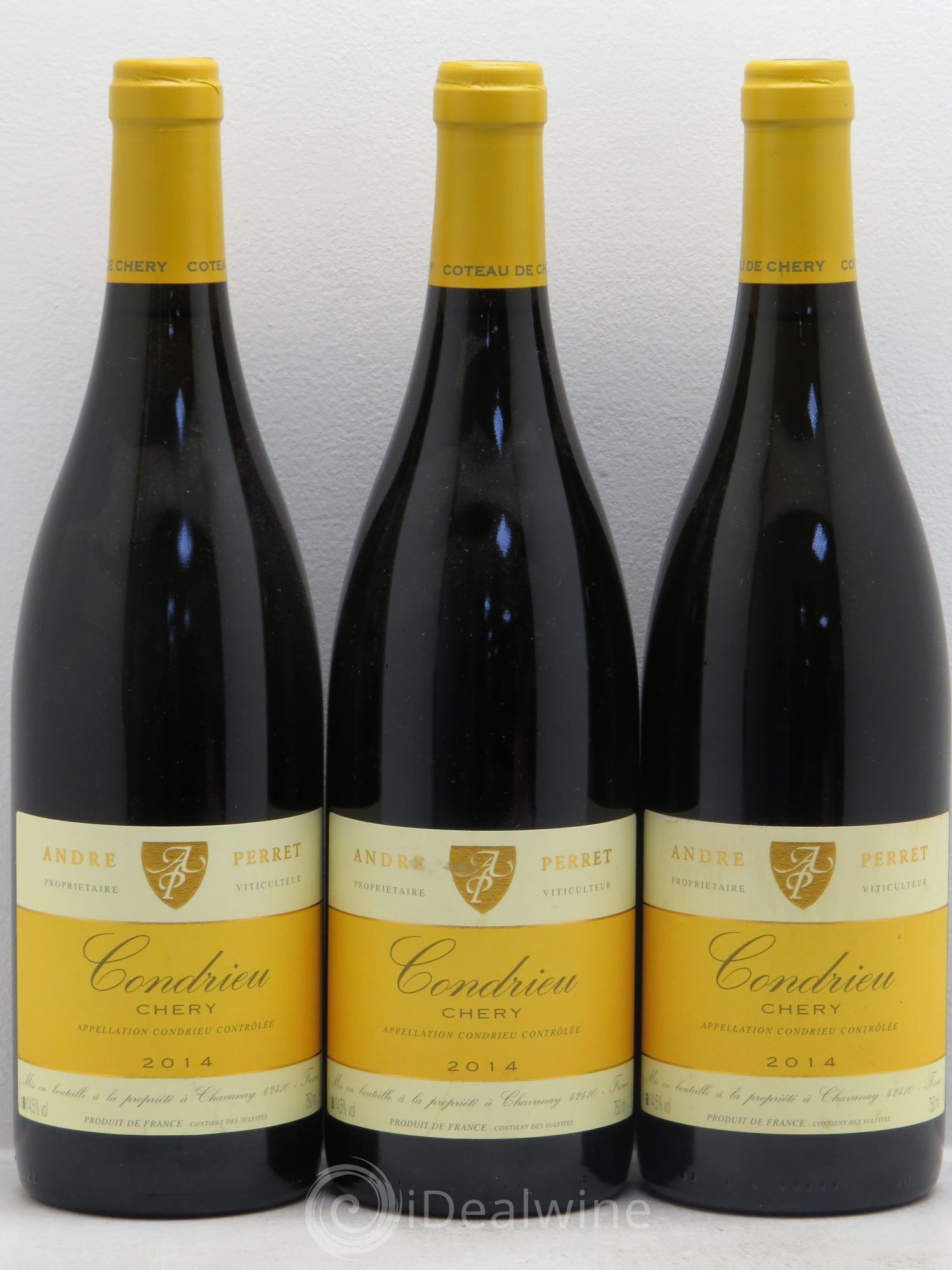 Condrieu Chery André Perret 2014 - Lot de 3 bouteilles - 0