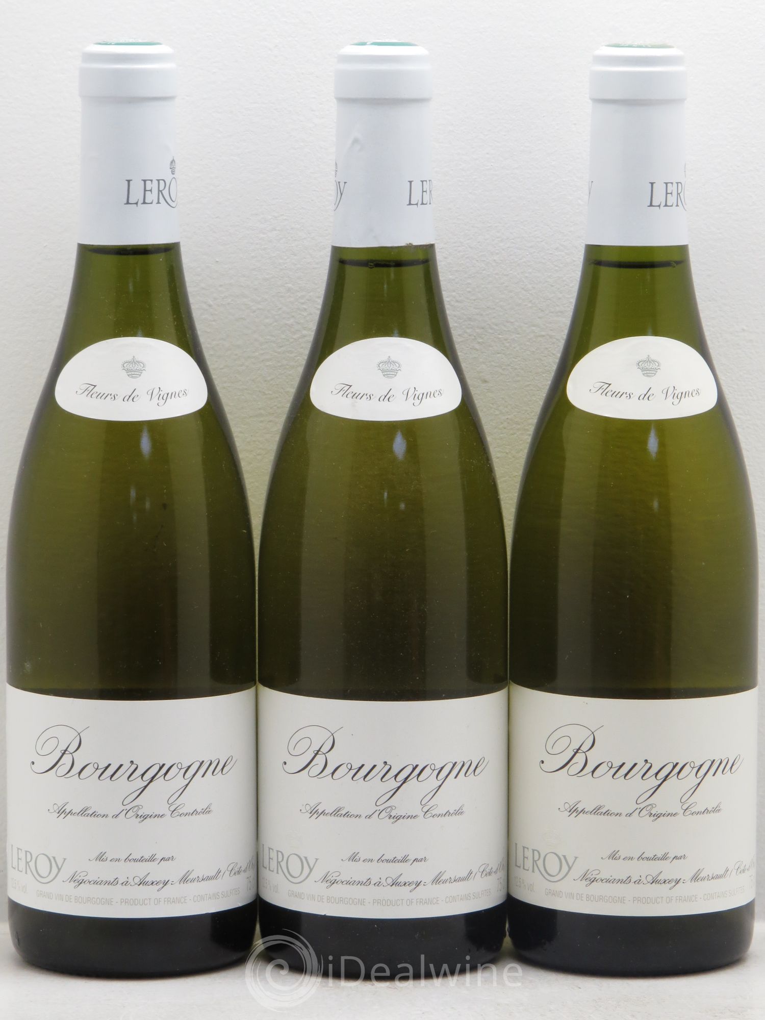 Bourgogne Fleurs de Vignes Leroy SA - Lot de 3 bouteilles - 0