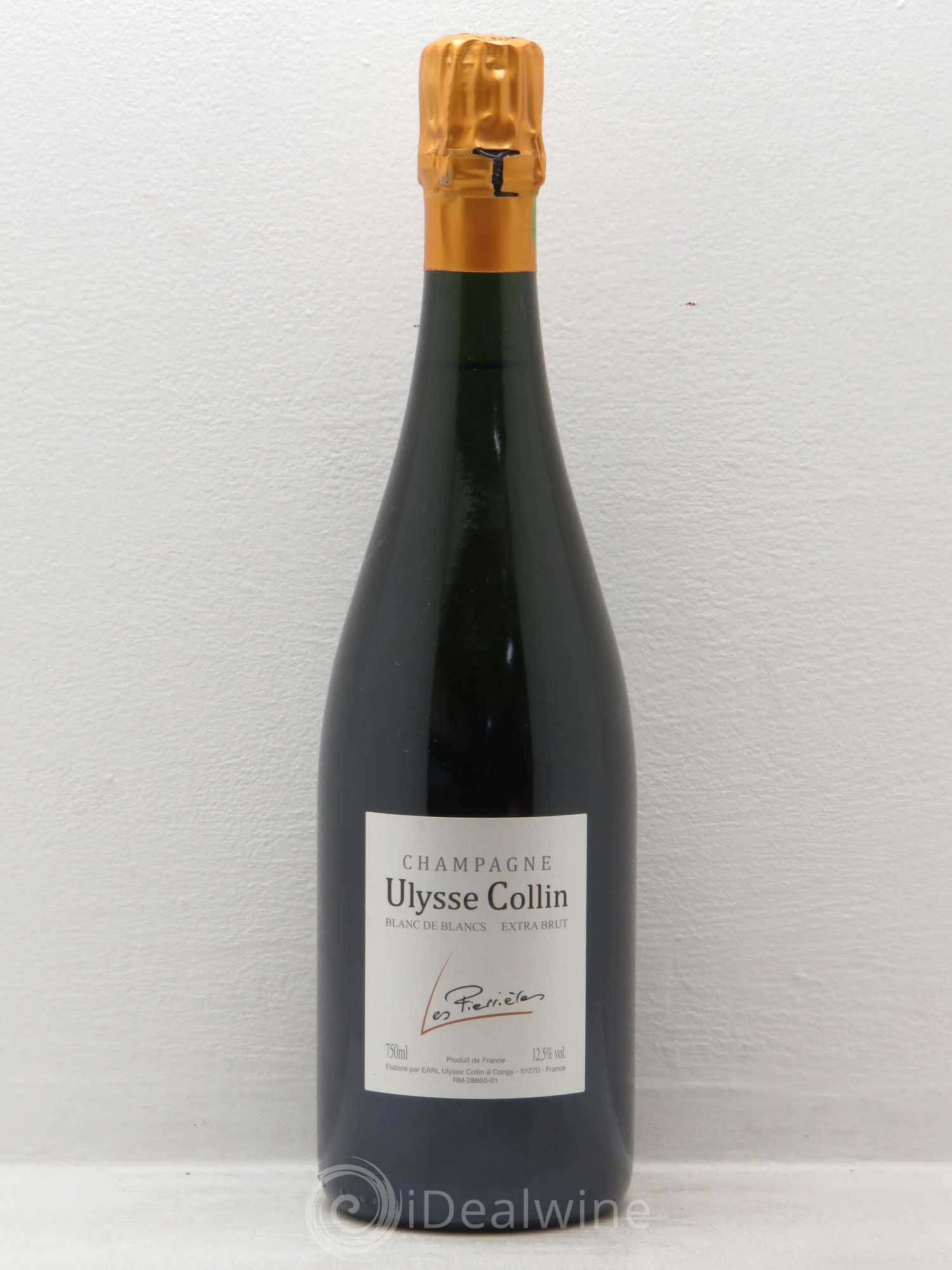 Champagne Extra Brut Blancs de Blanc Les Pierrières Domaine Ulysse Collin - Posten von 1 Flasche - 0
